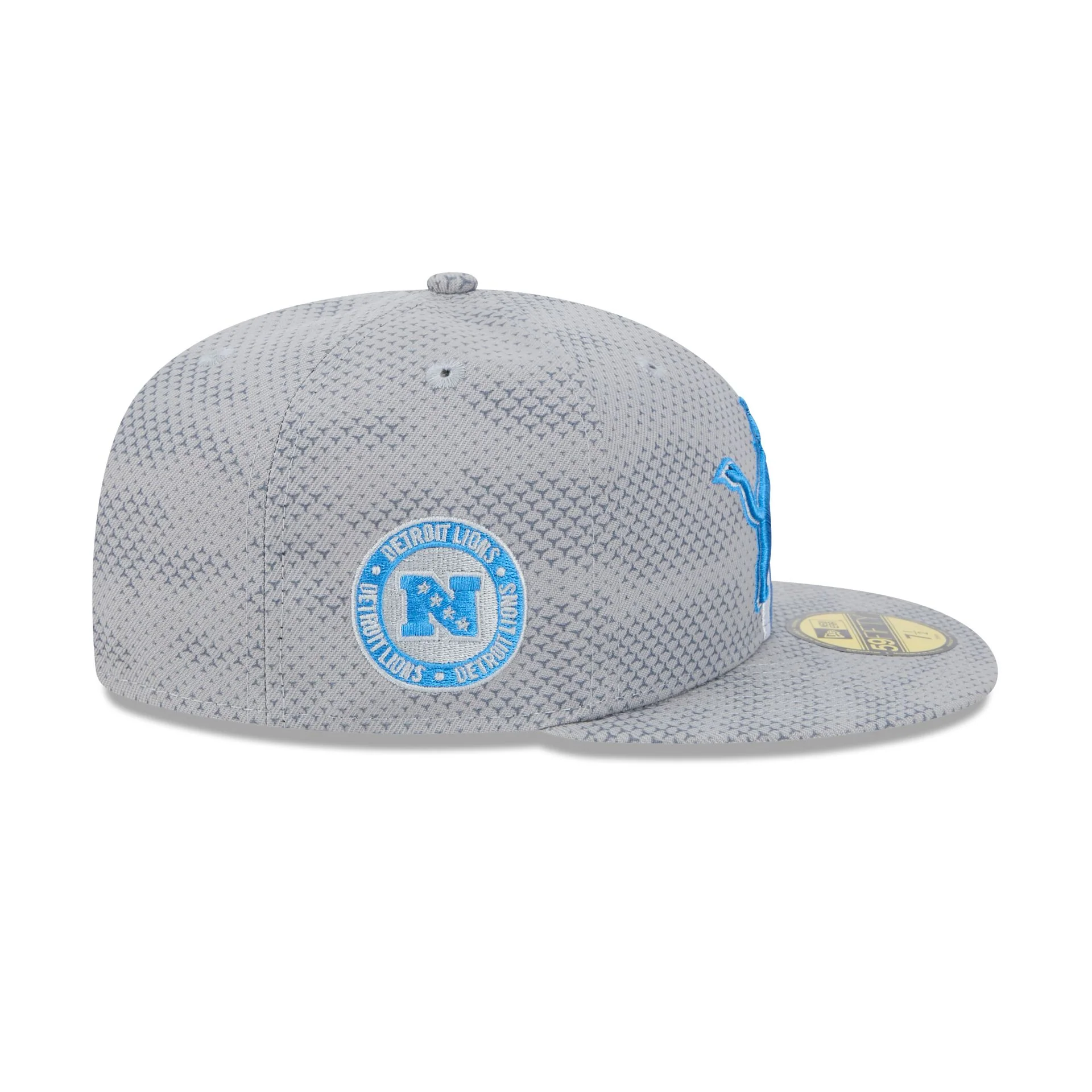 Detroit Lions 2024 Sideline Gray 59FIFTY Fitted Hat