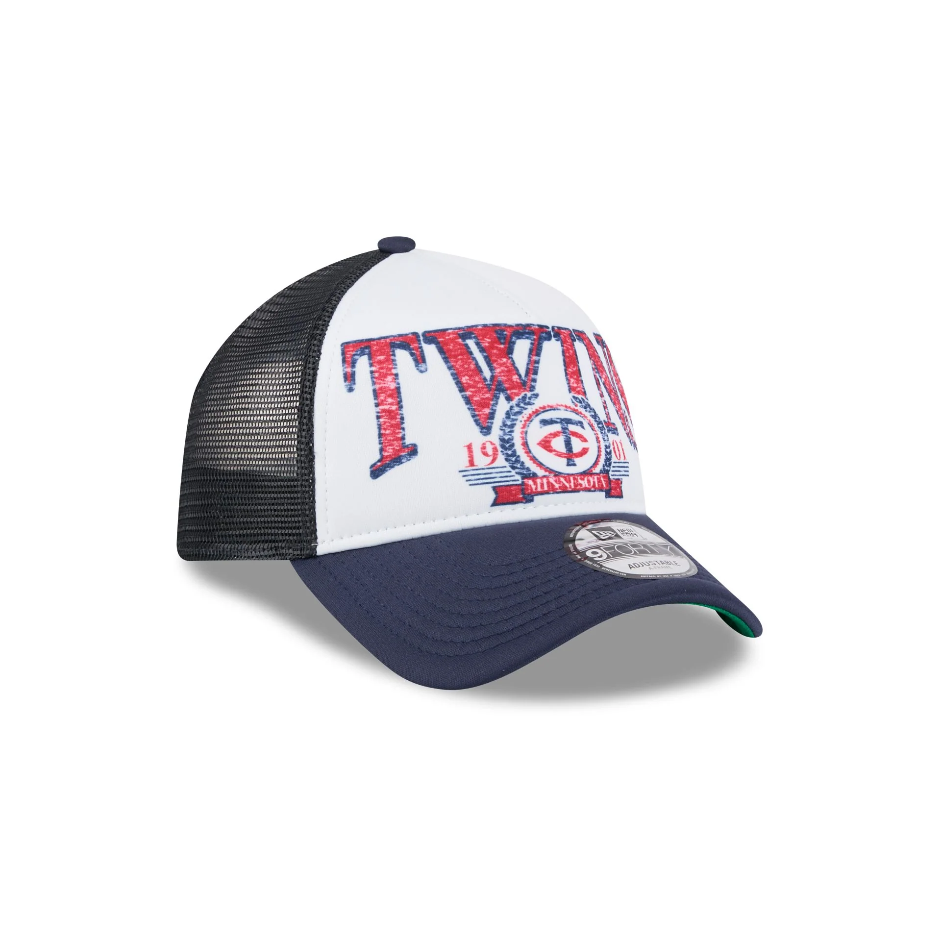 Minnesota Twins Distressed 9FORTY A-Frame Trucker Hat