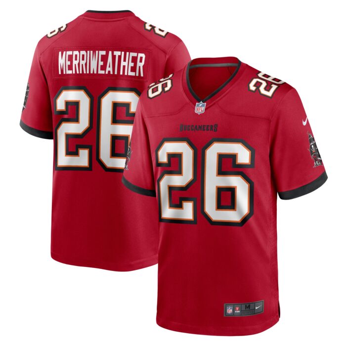 Men’s Tampa Bay Buccaneers Kaevon Merriweather Nike Red Game Jersey