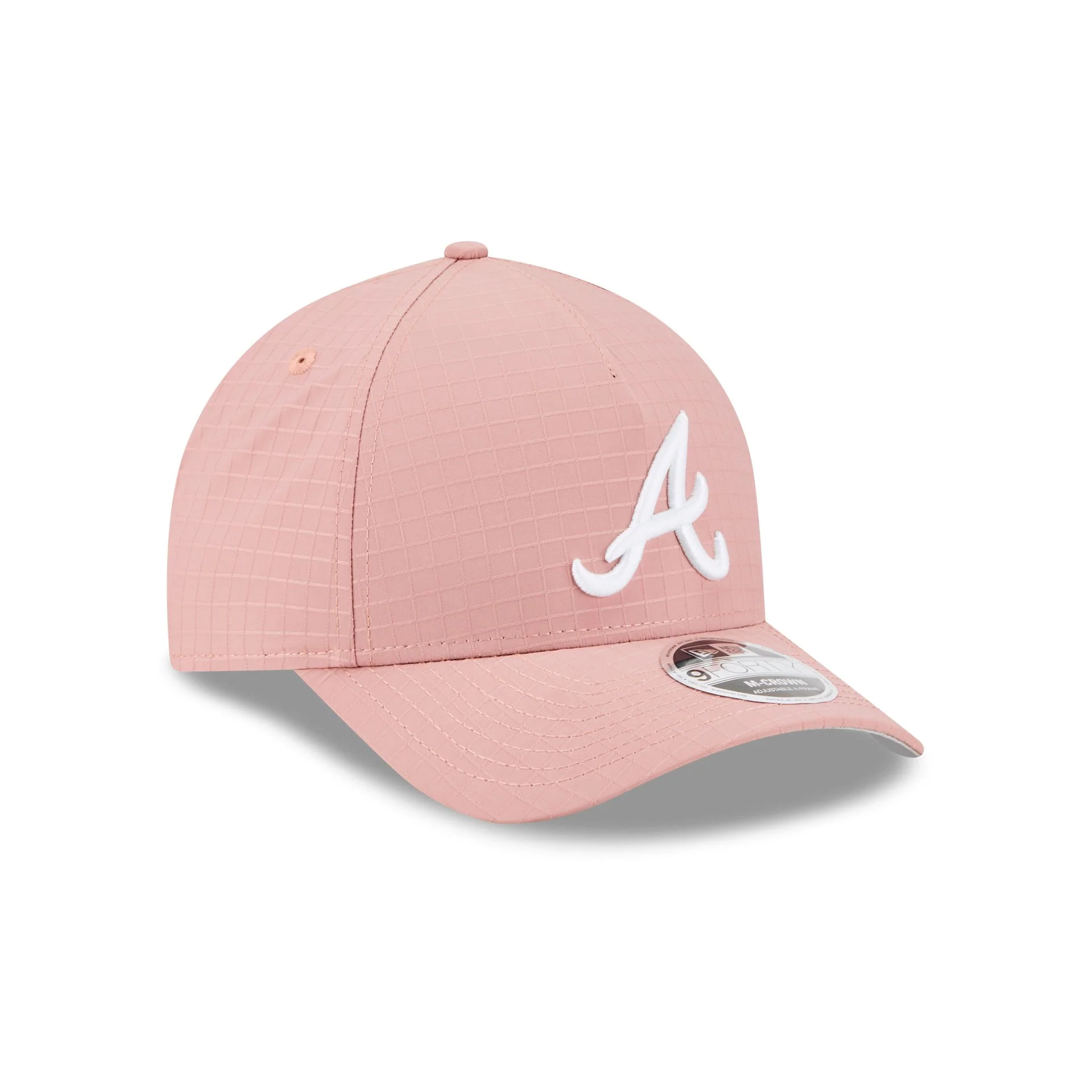 Atlanta Braves Pink Ripstop 9FORTY M-Crown A-Frame Snapback Hat