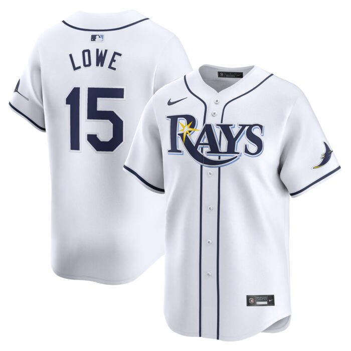 Men’s Tampa Bay Rays Josh Lowe Nike White Home Limited Player Jersey