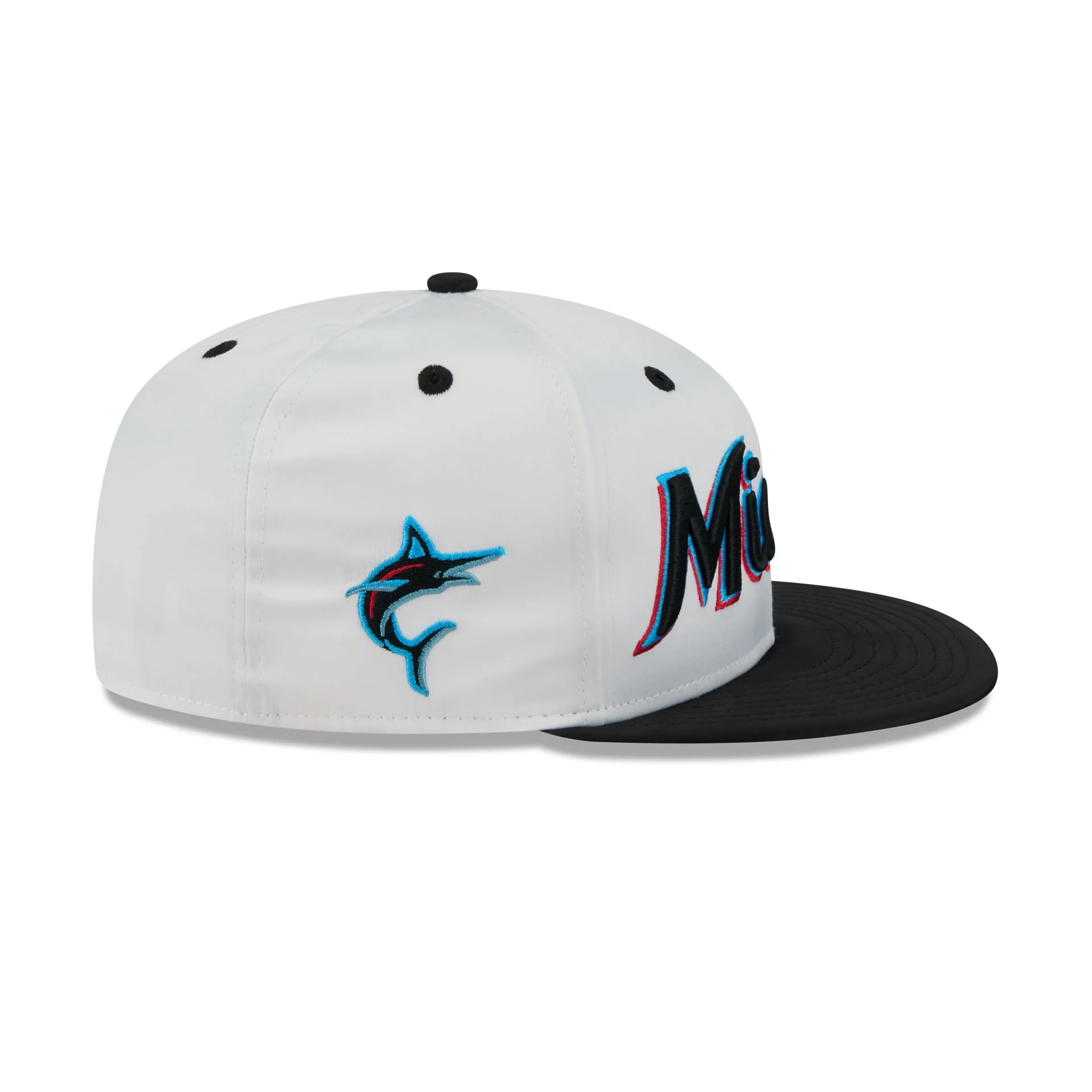 Miami Marlins Spring Satin 59FIFTY Fitted Hat