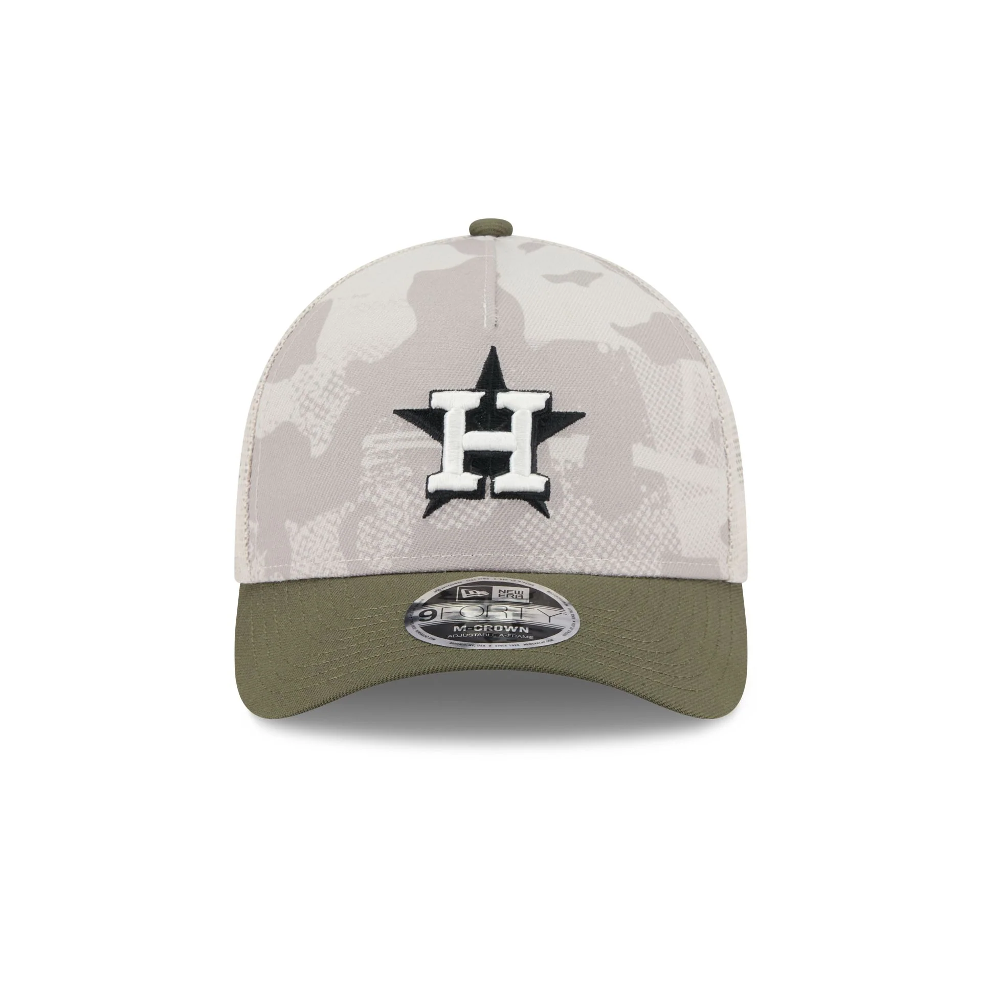 Houston Astros Armed Forces Day 2025 9FORTY M-Crown A-Frame Trucker Hat