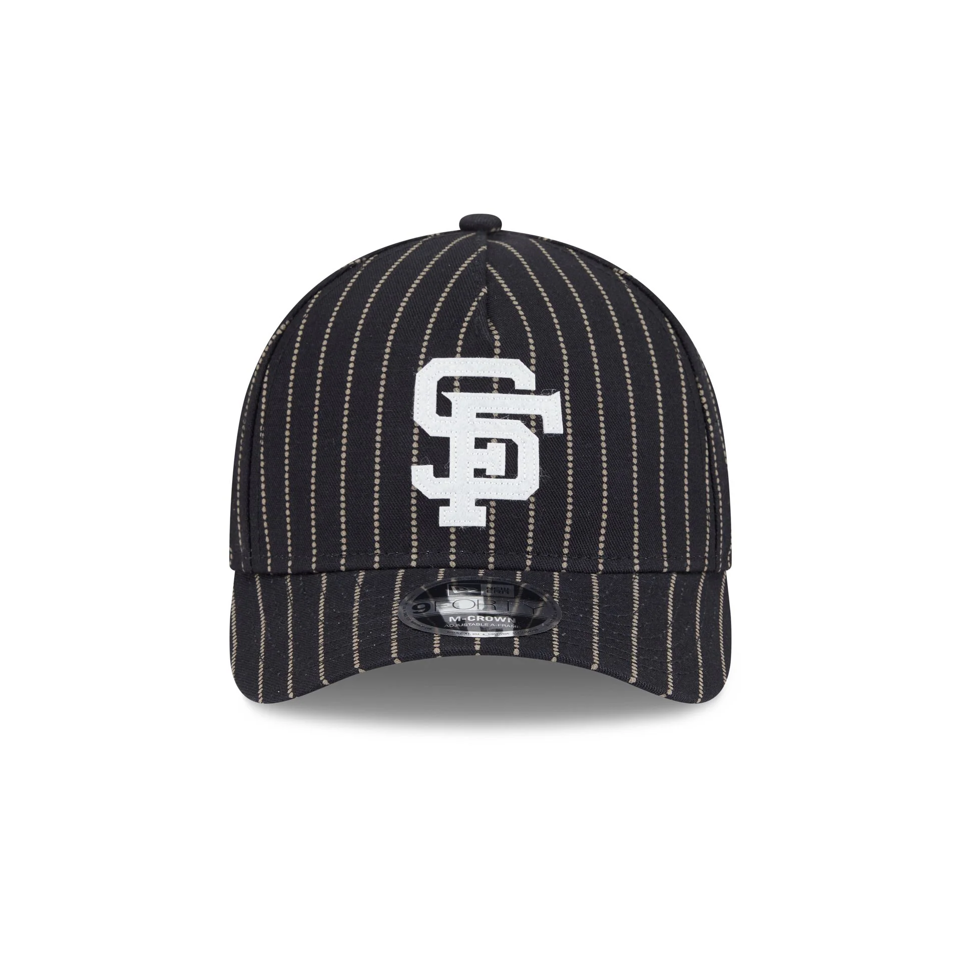 San Francisco Giants Dotted Pinstripe 9FORTY M-Crown A-Frame Adjustable Hat