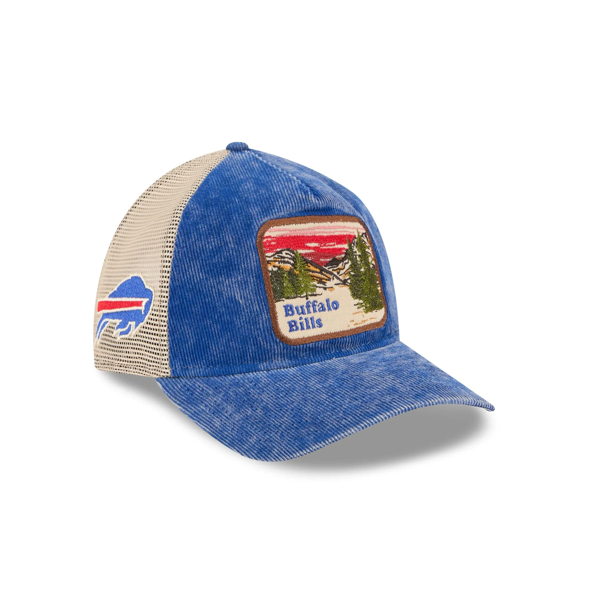 Buffalo Bills Vintage Landscape 9TWENTY A-Frame Trucker Hat