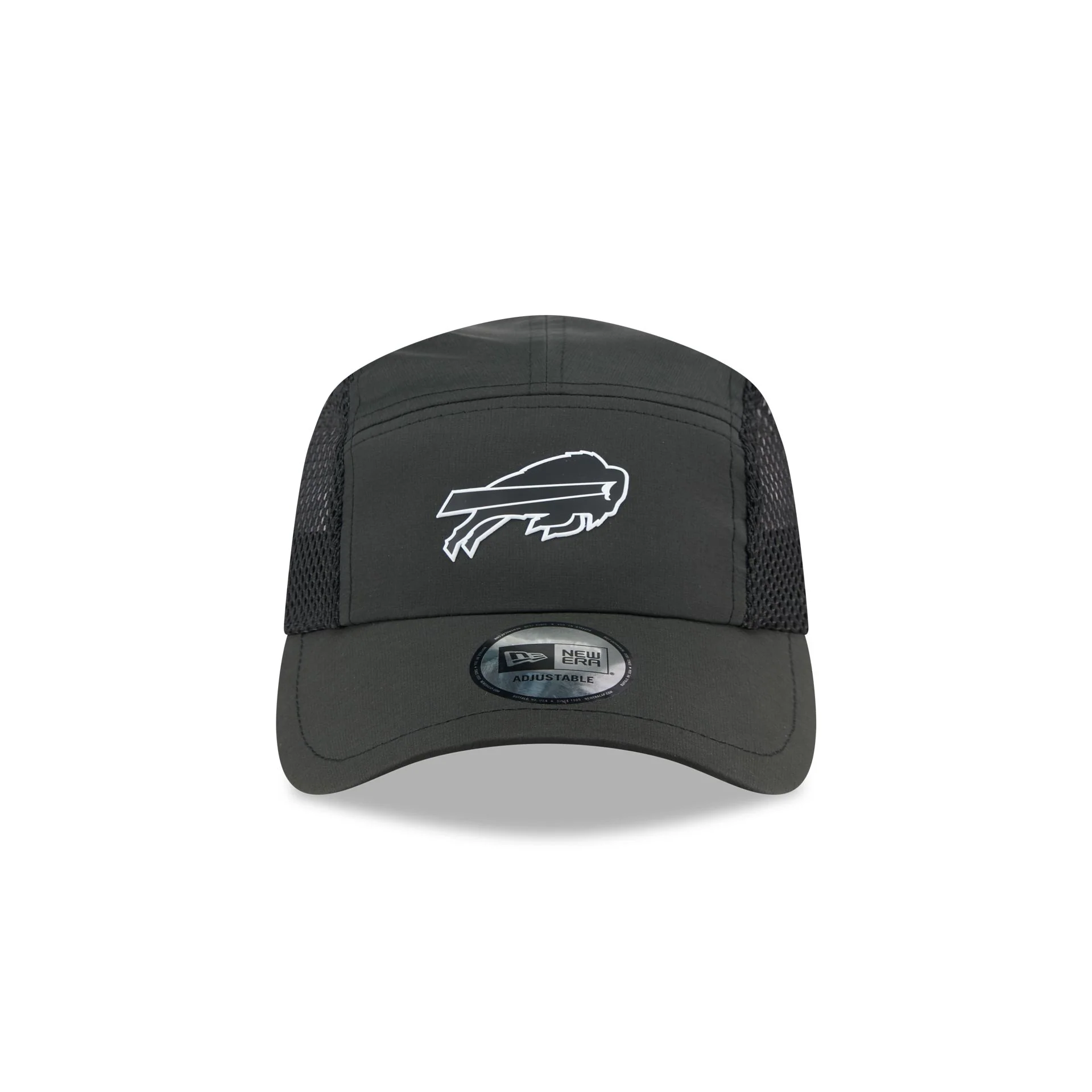 Buffalo Bills Black Poly Runner Adjustable Hat