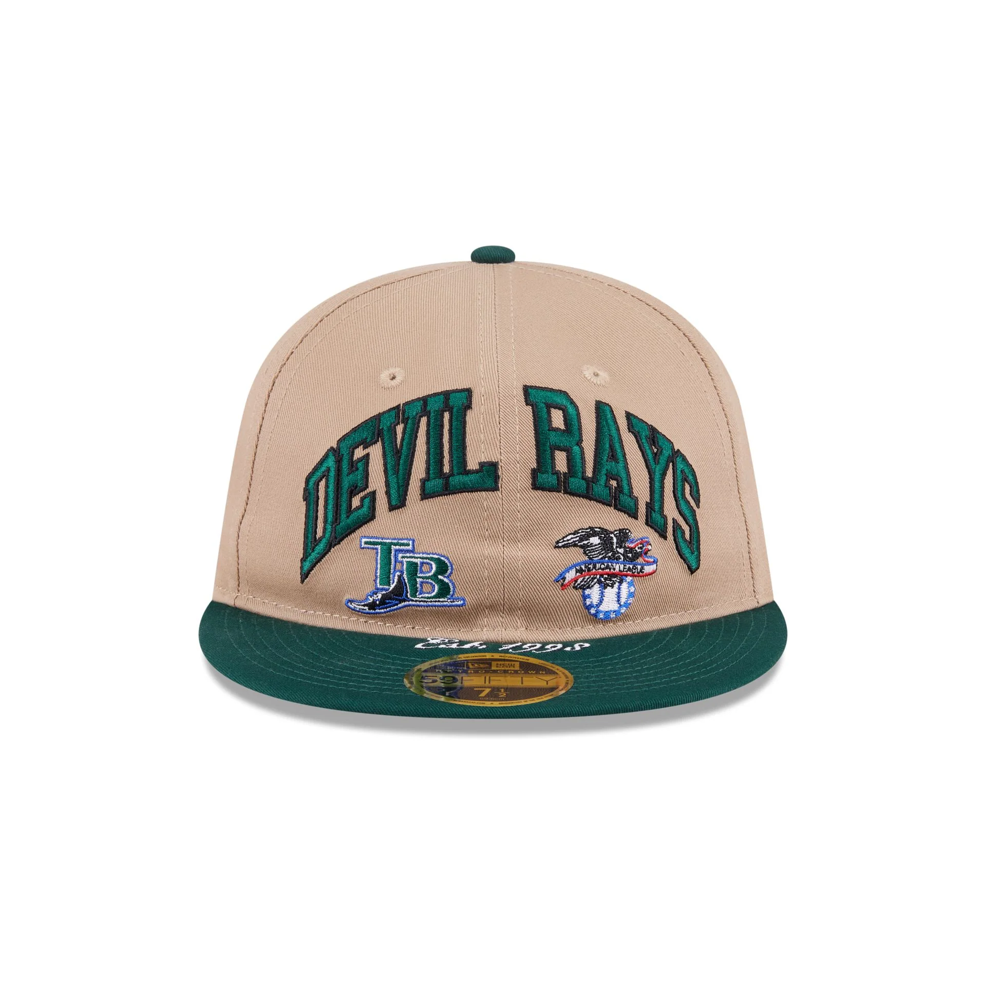 Tampa Bay Rays Camel Retro Crown 59FIFTY Fitted Hat