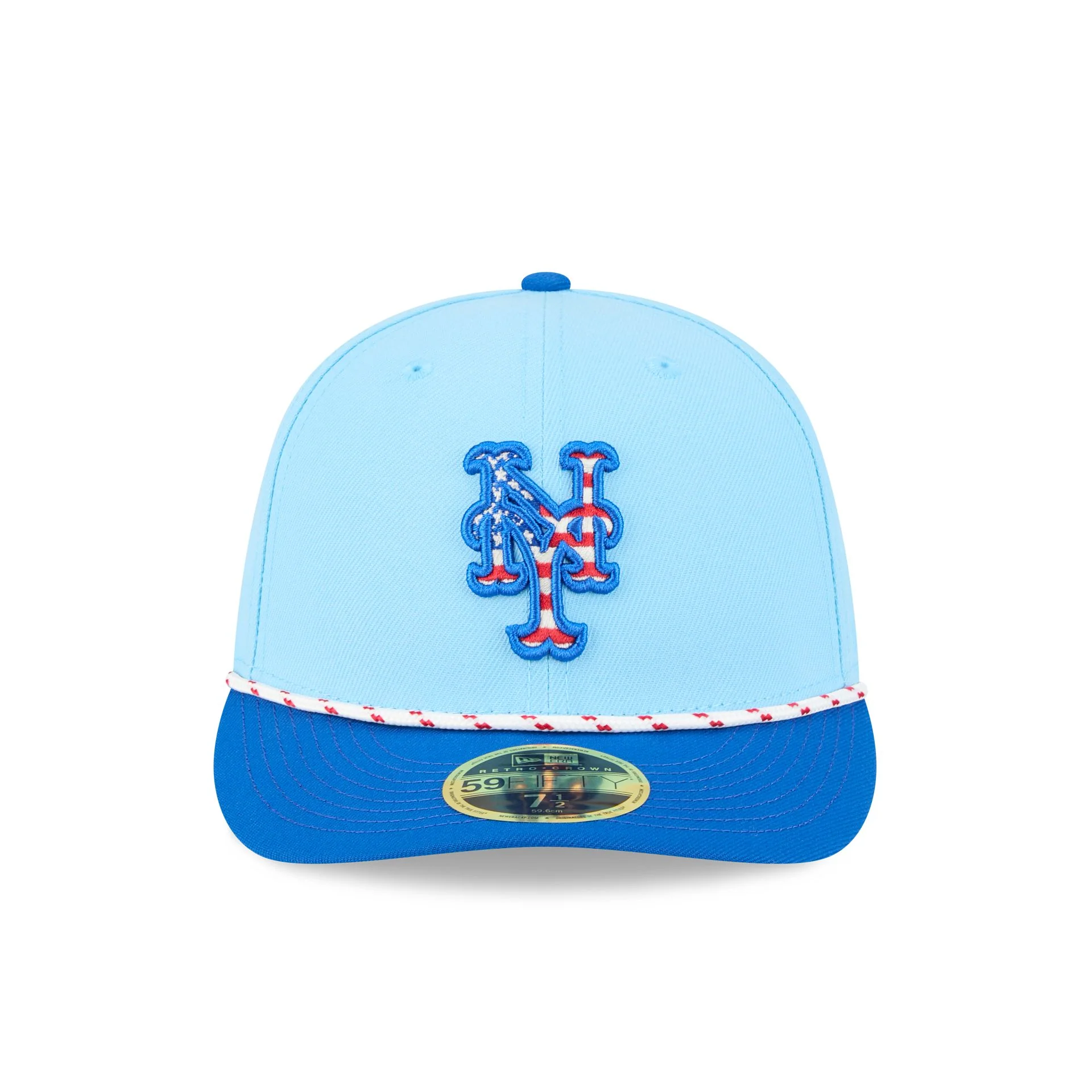 New York Mets Independence Day 2025 Low Profile 59FIFTY Fitted Hat