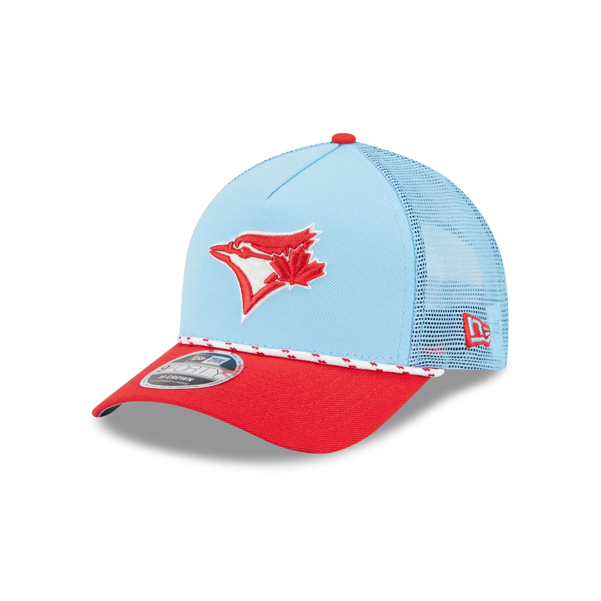 Toronto Blue Jays Independence Day 2025 9FORTY M-Crown A-Frame Trucker Hat