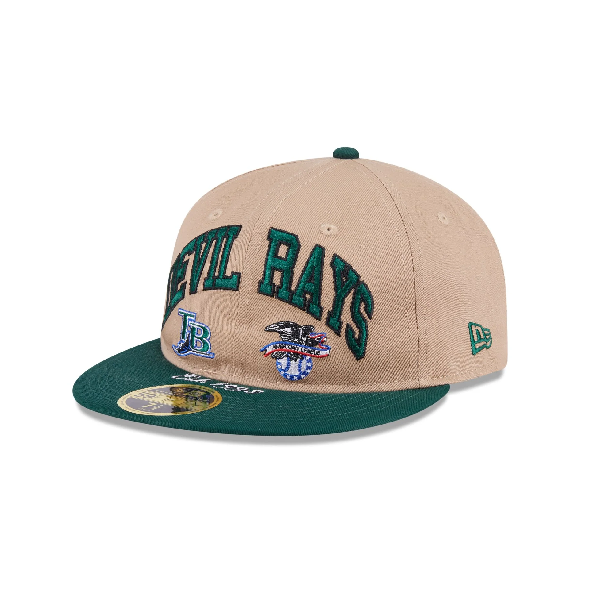 Tampa Bay Rays Camel Retro Crown 59FIFTY Fitted Hat