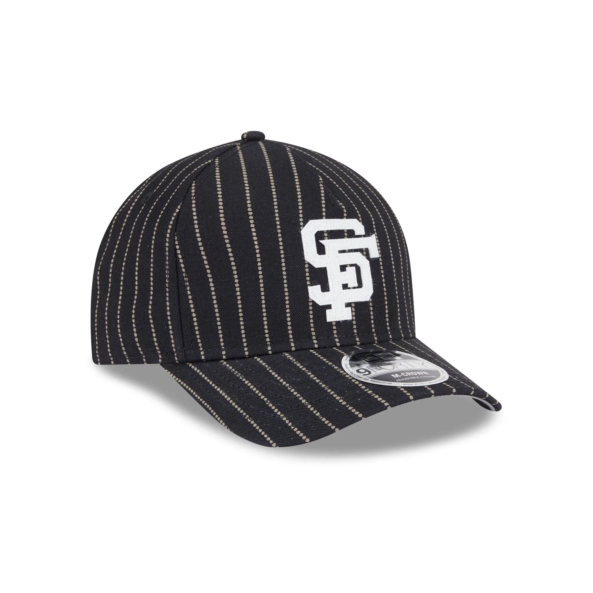 San Francisco Giants Dotted Pinstripe 9FORTY M-Crown A-Frame Adjustable Hat