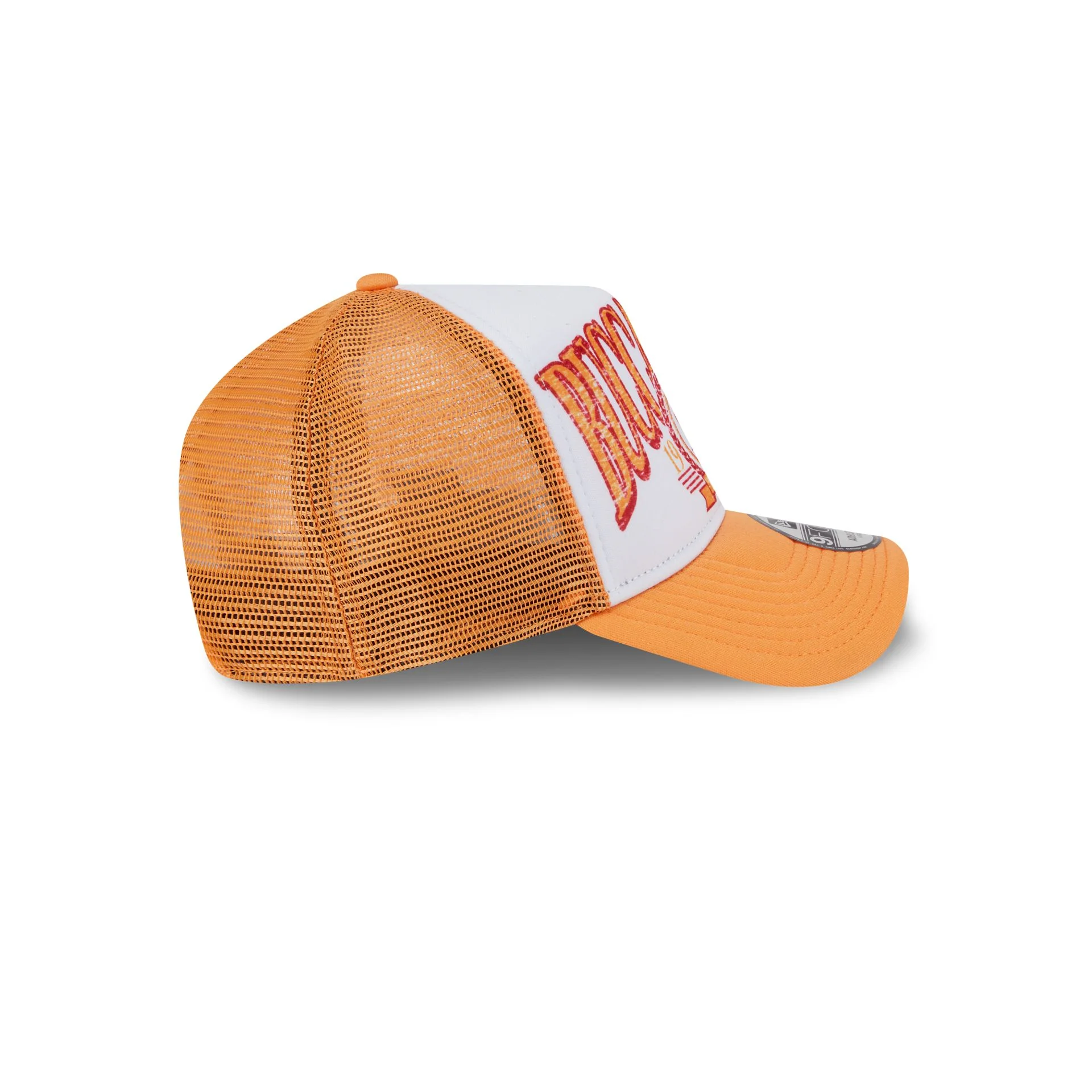 Tampa Bay Buccaneers Distressed 9FORTY A-Frame Trucker Hat