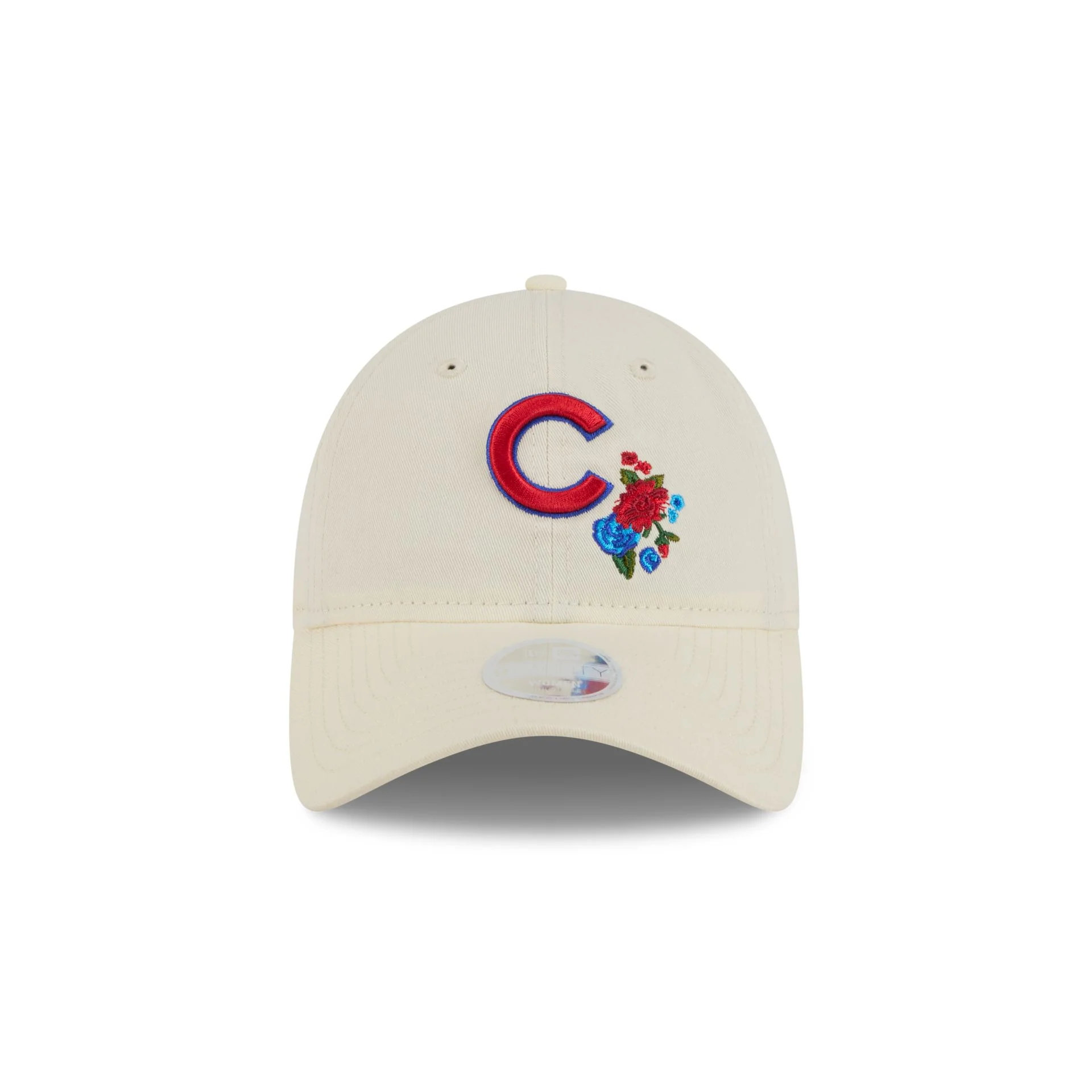 Chicago Cubs Women's Floral Stitch 9TWENTY Adjustable Hat