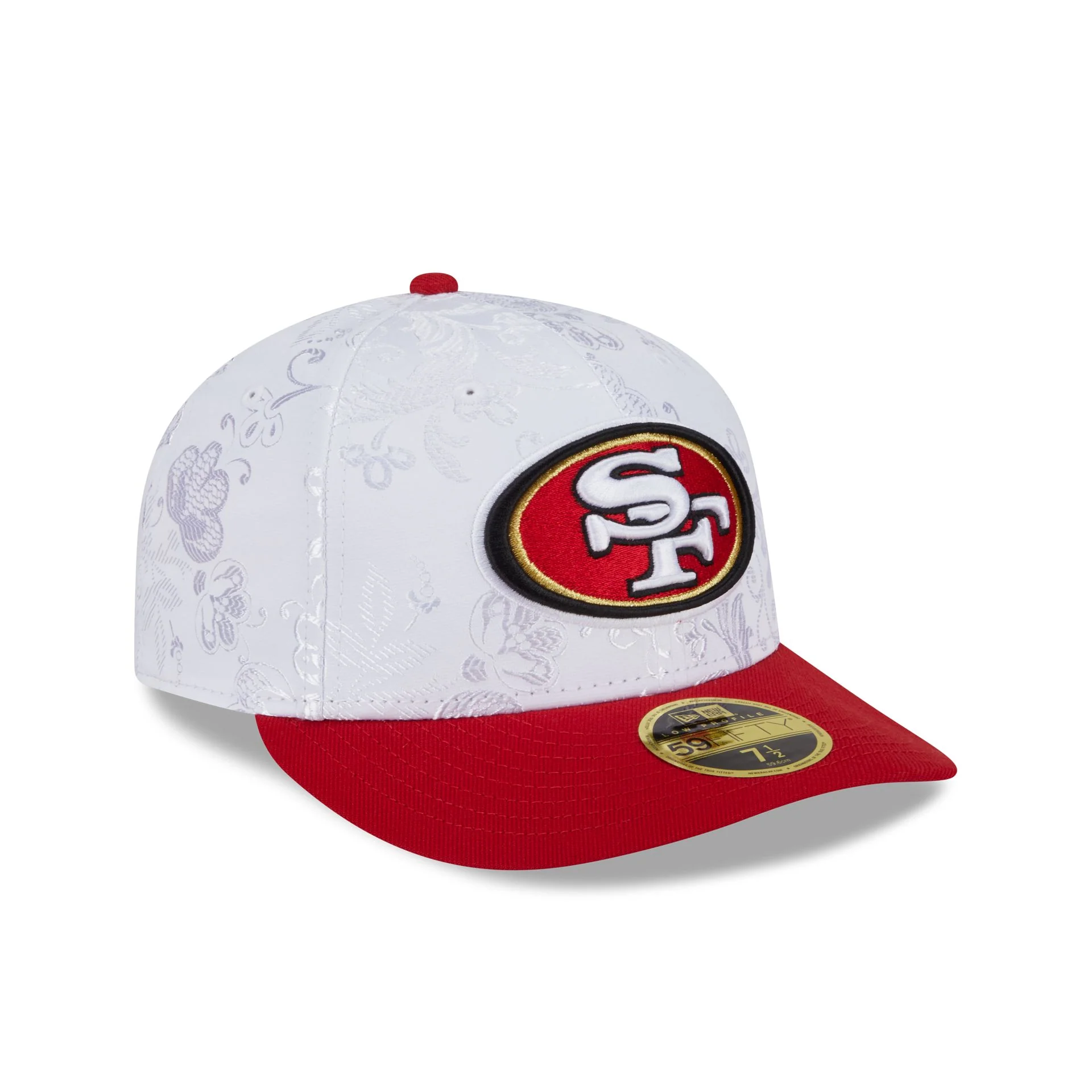 San Francisco 49ers Floral Shine Low Profile 59FIFTY Fitted Hat