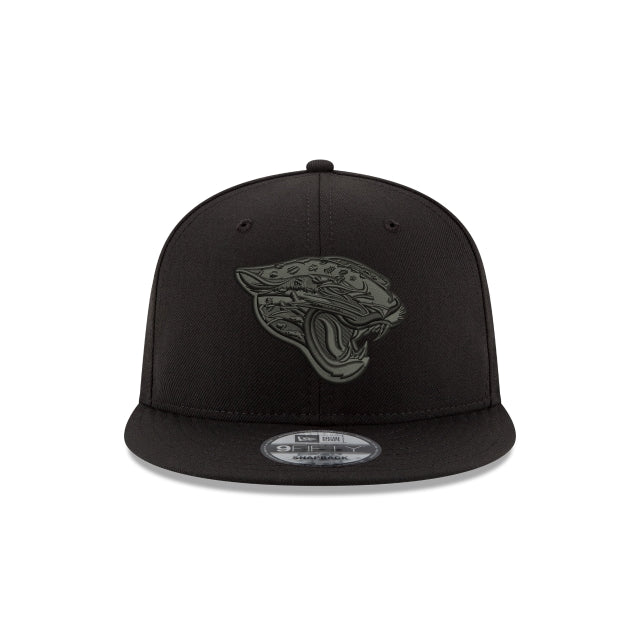 Jacksonville Jaguars Black On Black 9FIFTY Snapback Hat