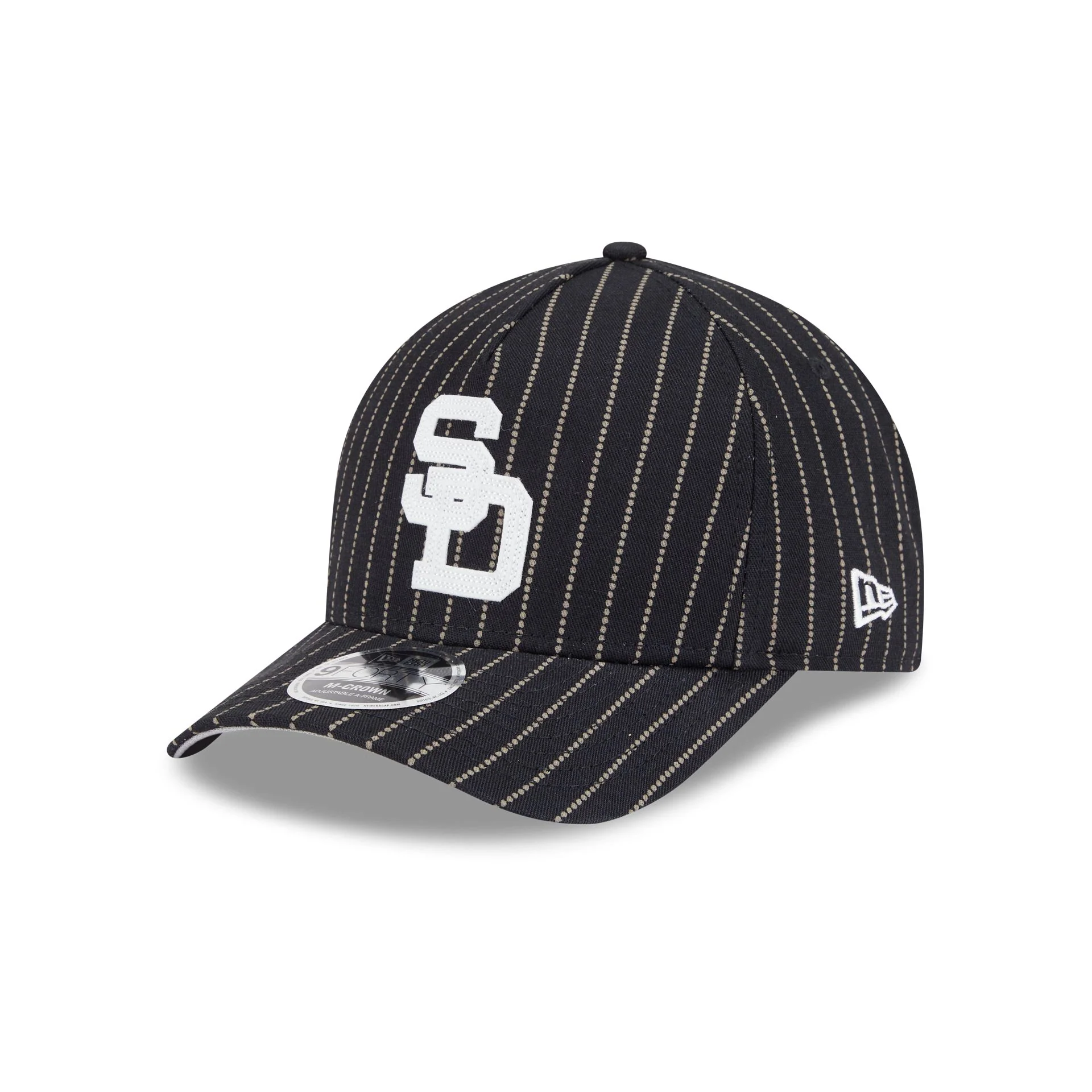 San Diego Padres Dotted Pinstripe 9FORTY M-Crown A-Frame Adjustable Hat