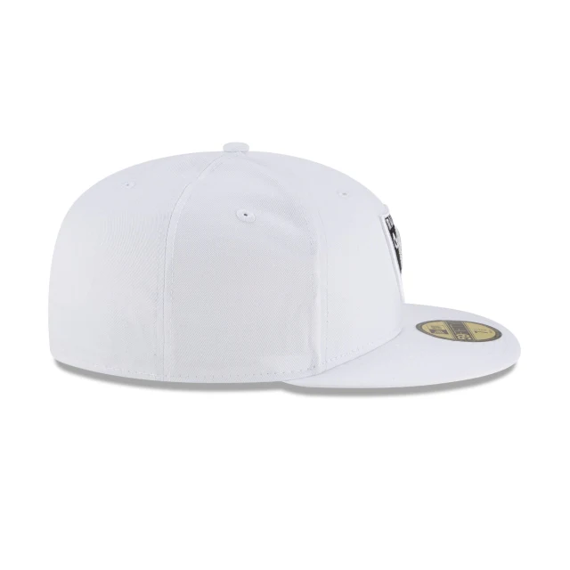 Las Vegas Raiders White 59FIFTY Fitted Hat