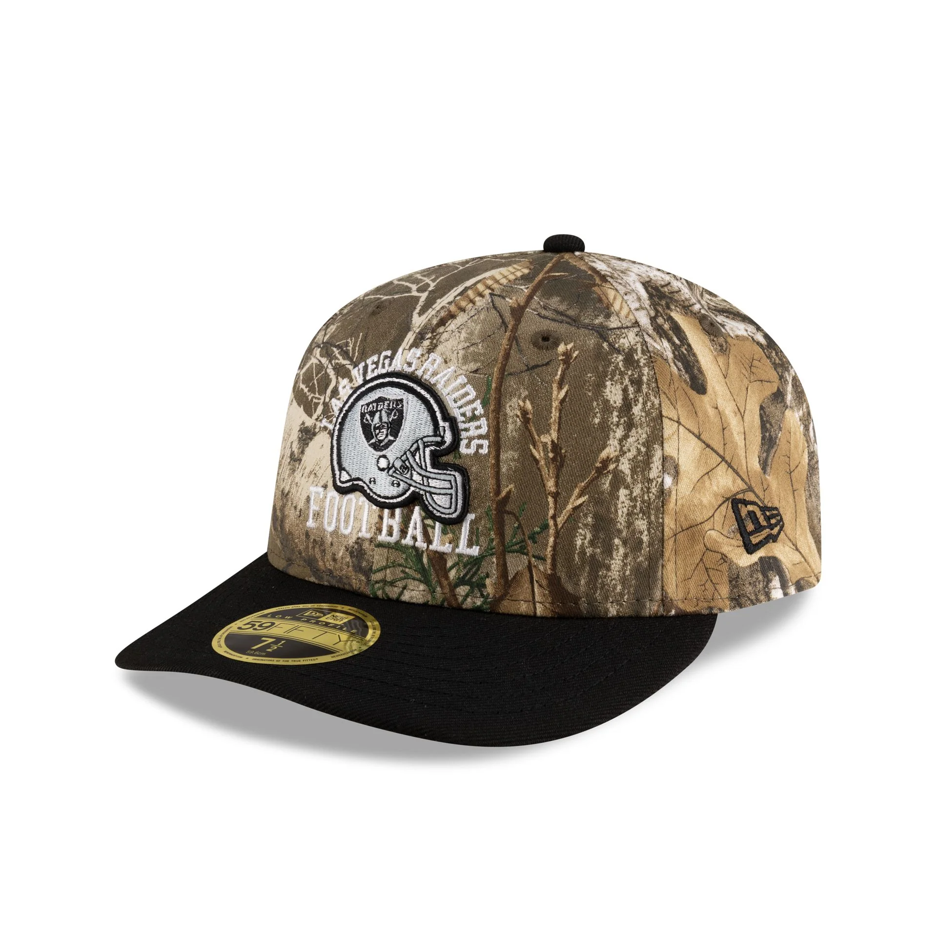 Just Caps Realtree Las Vegas Raiders Low Profile 59FIFTY Fitted Hat