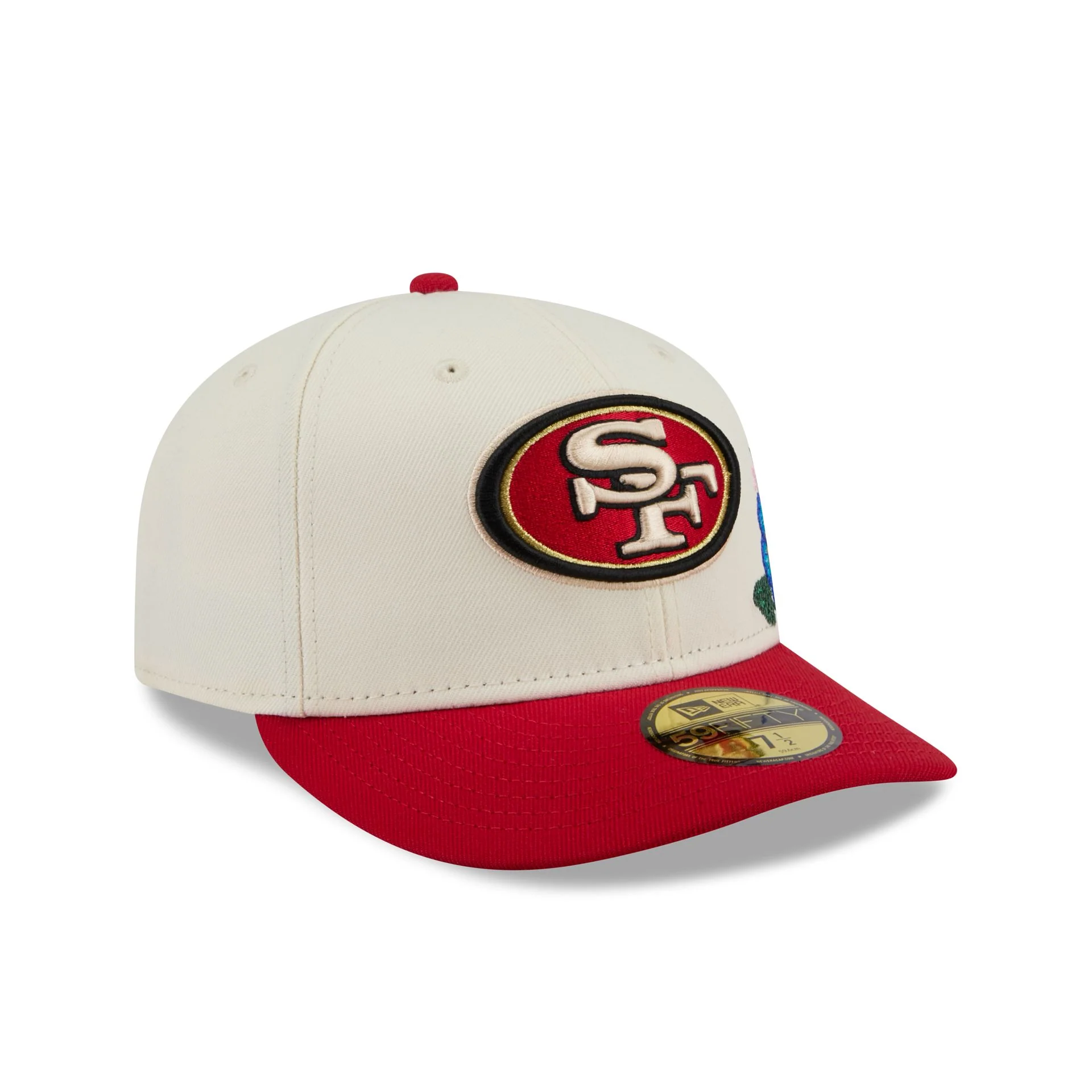 San Francisco 49ers Tonal Florals White 59FIFTY Fitted Hat