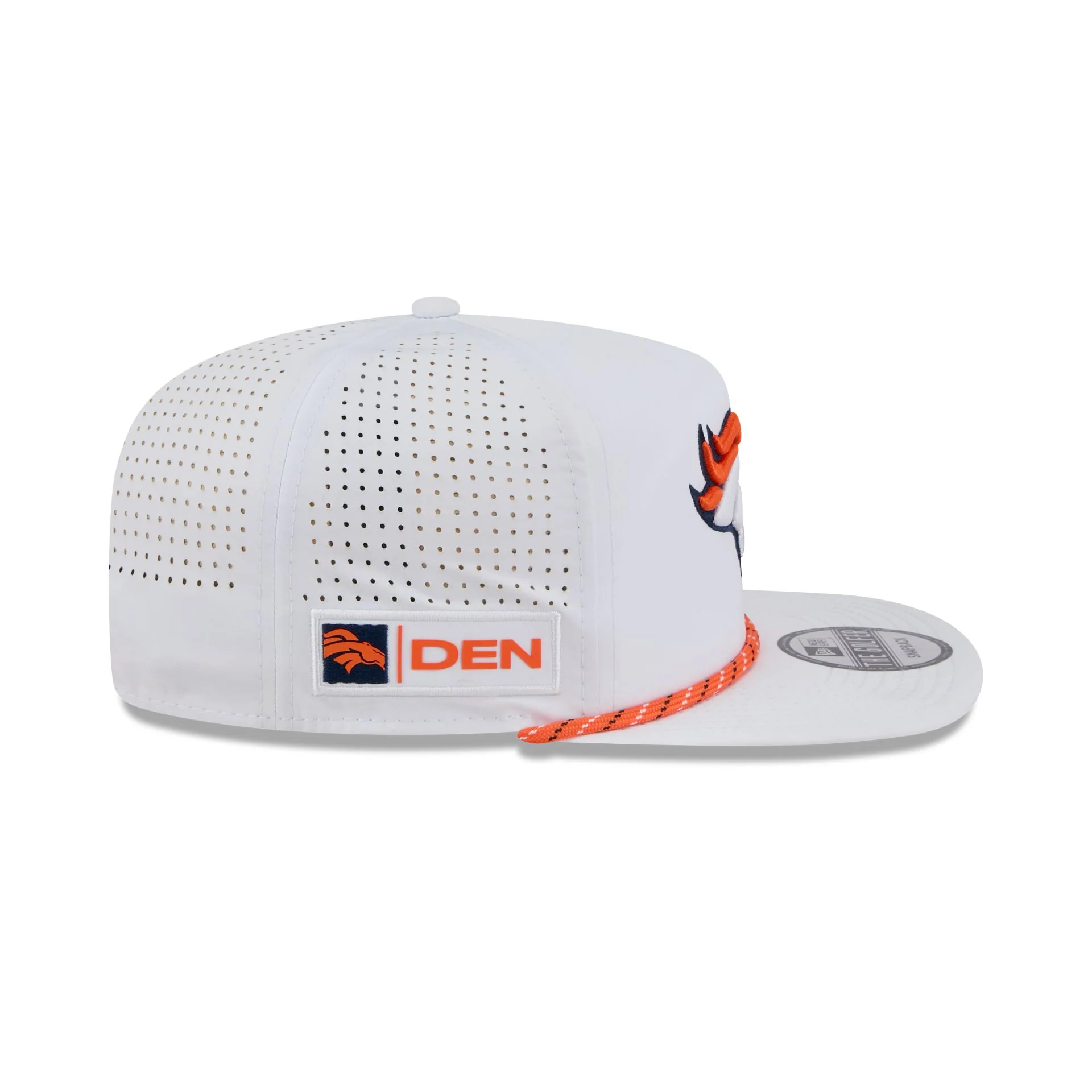 Denver Broncos Optic White Performance Rope Golfer Hat