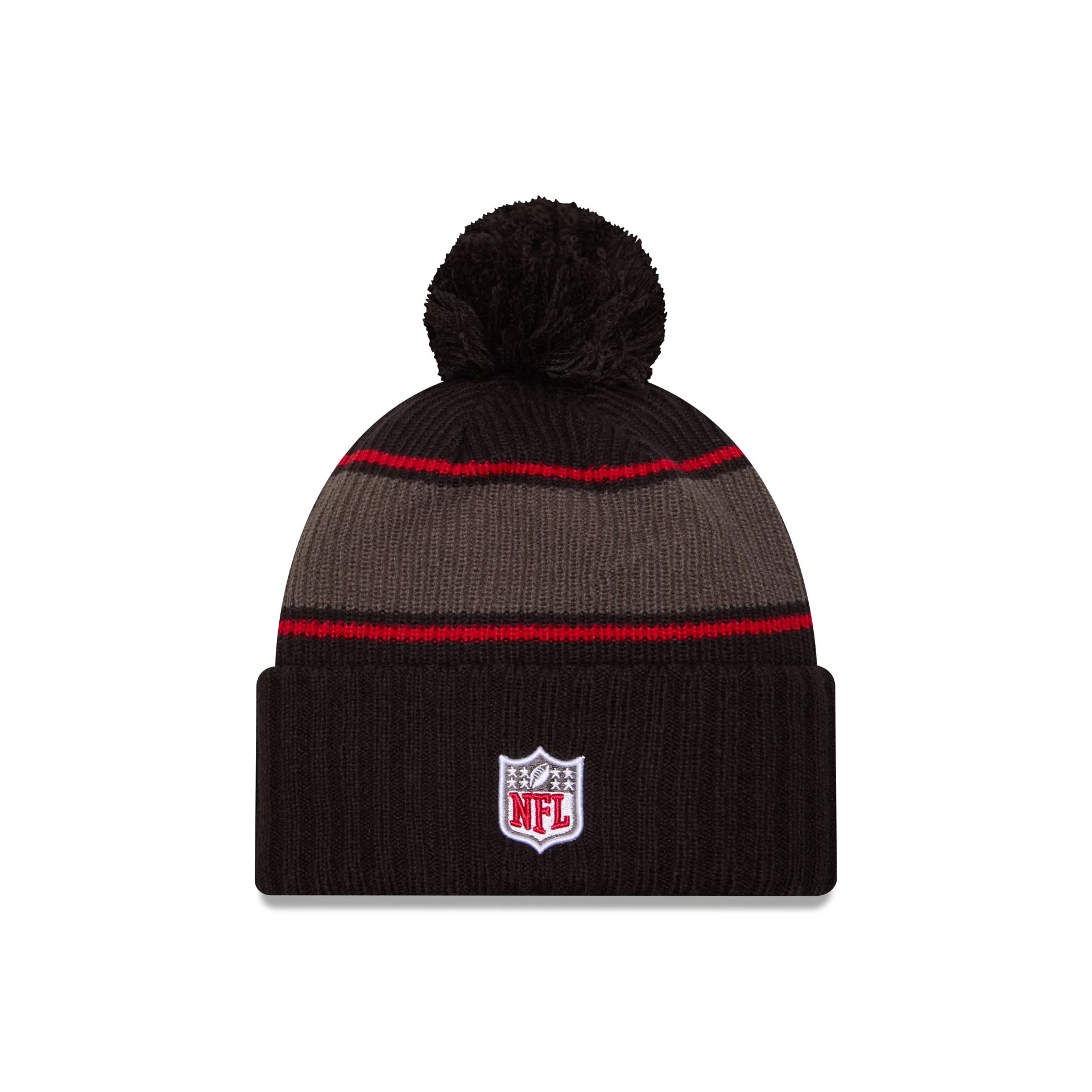 Tampa Bay Buccaneers 2024 Cold Weather Black Pom Knit Hat