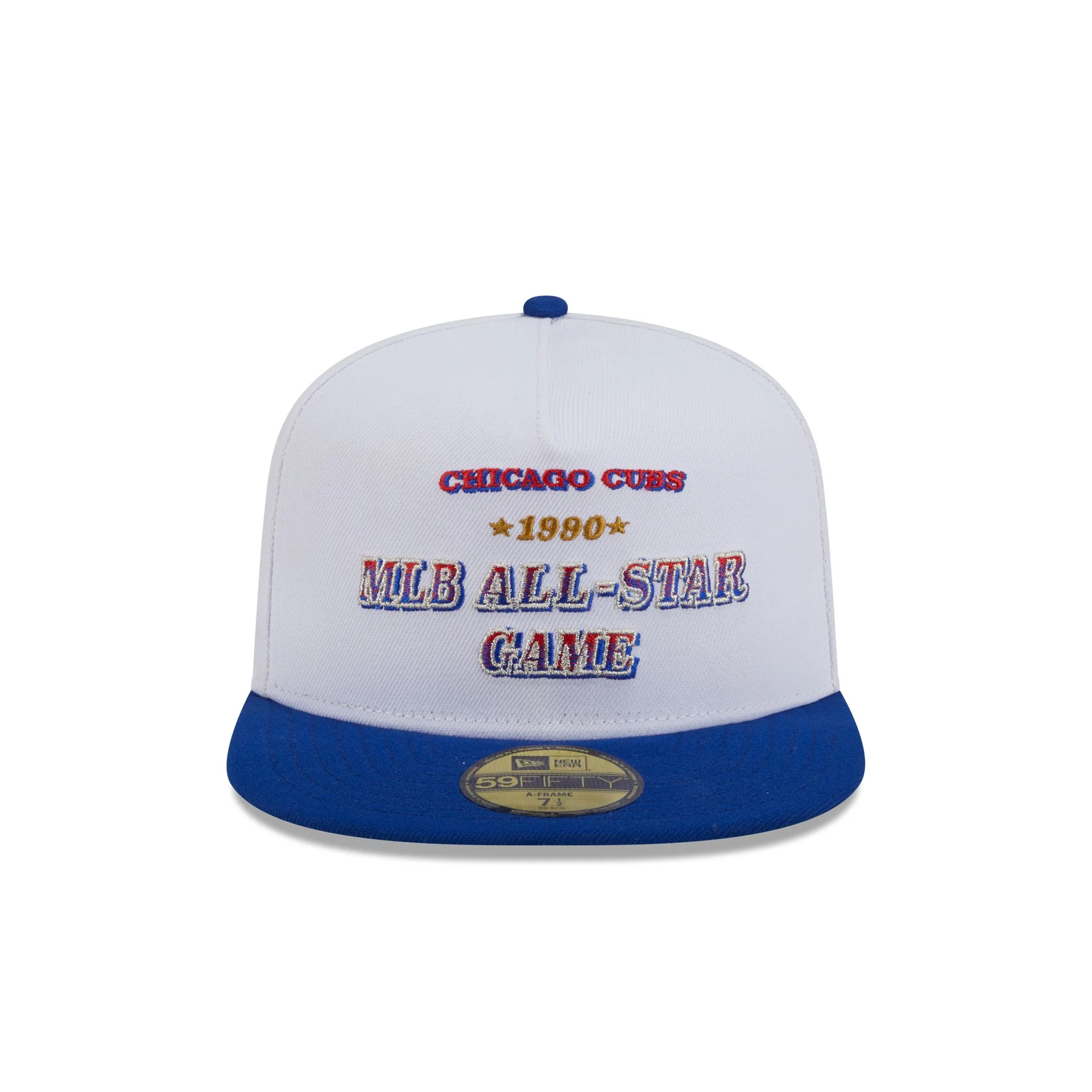 Chicago Cubs Summer Derby White 59FIFTY A-Frame Fitted Hat