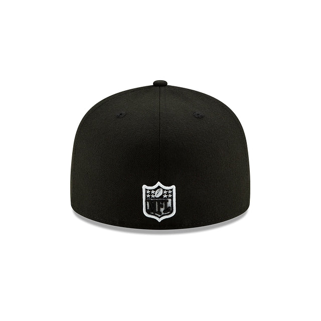 New York Jets Black and White 59FIFTY Fitted Hat