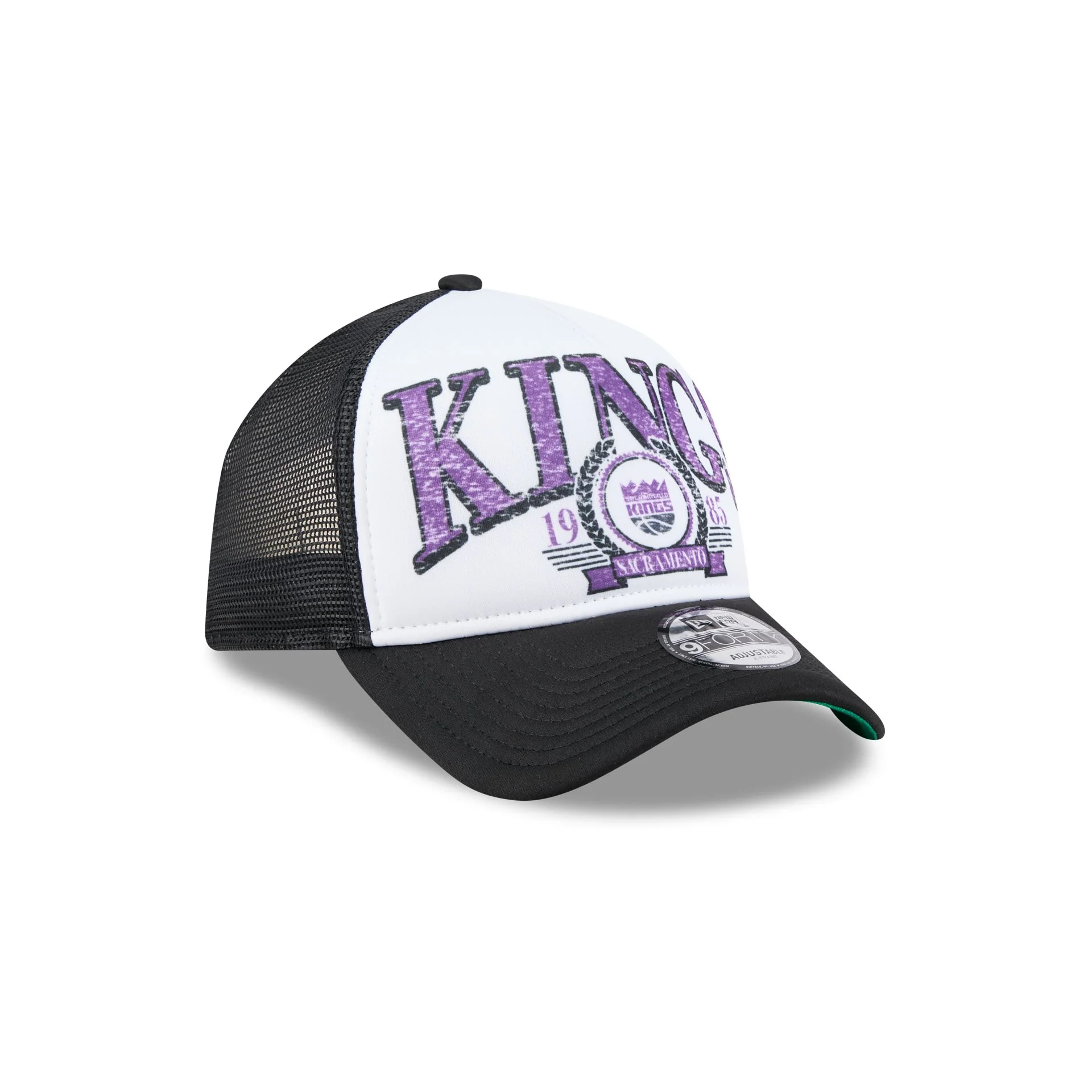 Sacramento Kings Distressed 9FORTY A-Frame Trucker Hat