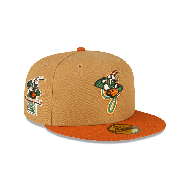 Greensboro Grasshoppers Wheat 59FIFTY Fitted Hat