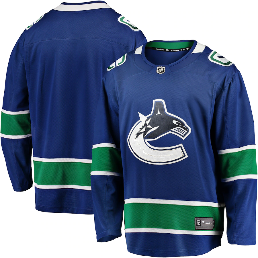 Men's Vancouver Canucks Blue Home Team Breakaway Jersey
