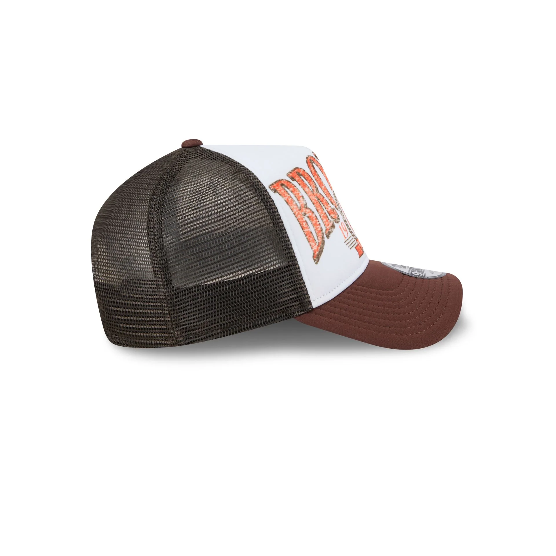 Cleveland Browns Distressed 9FORTY A-Frame Trucker Hat