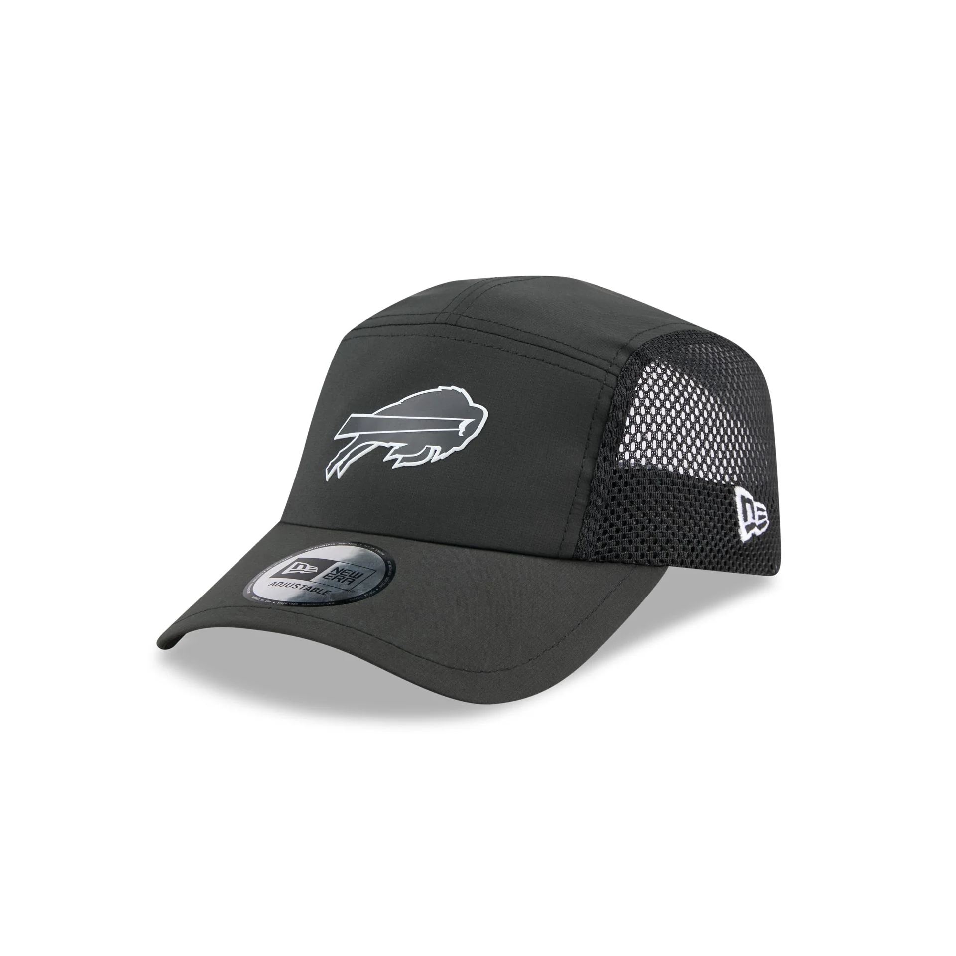 Buffalo Bills Black Poly Runner Adjustable Hat