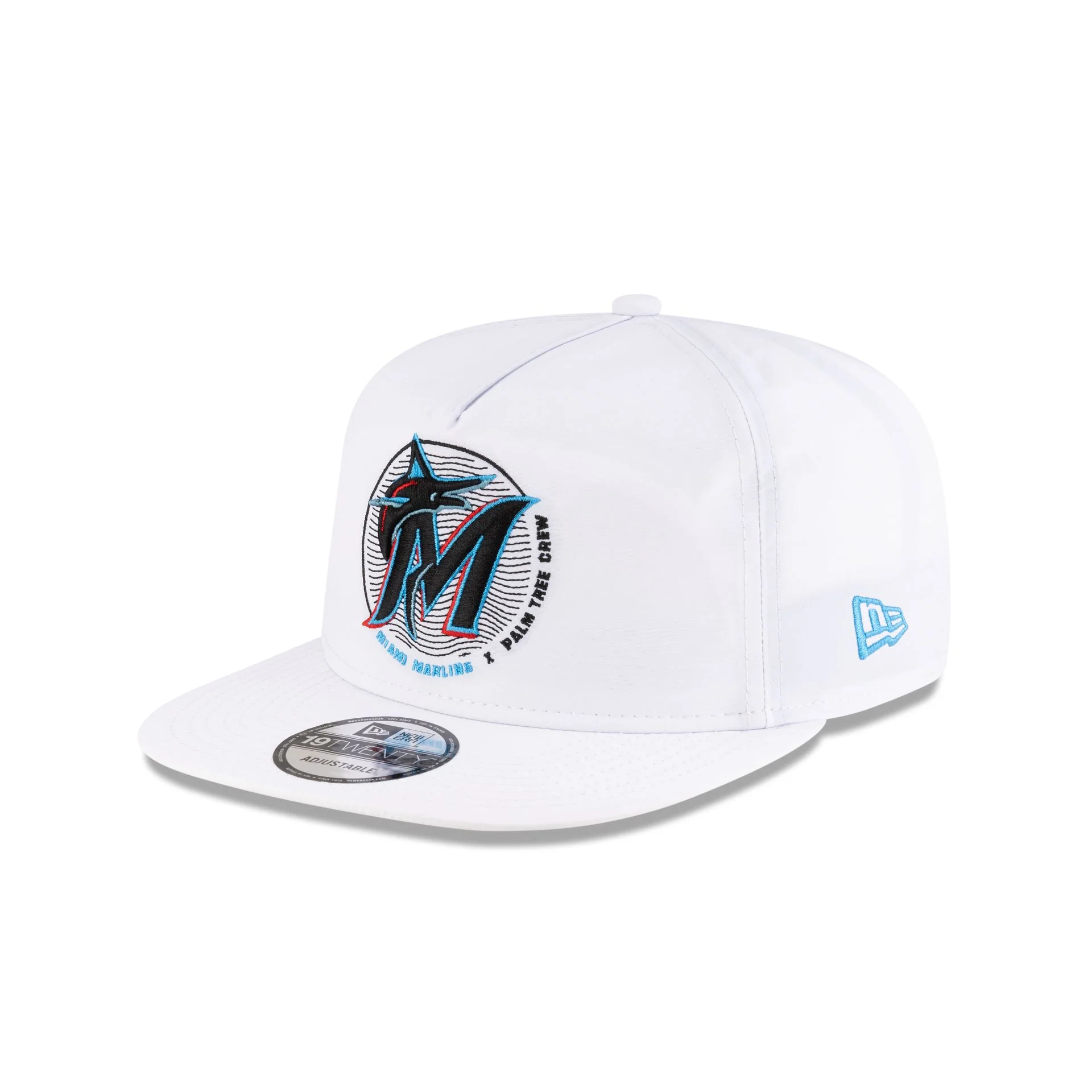 Palm Tree Crew x Miami Marlins Chrome White 19TWENTY Adjustable Hat