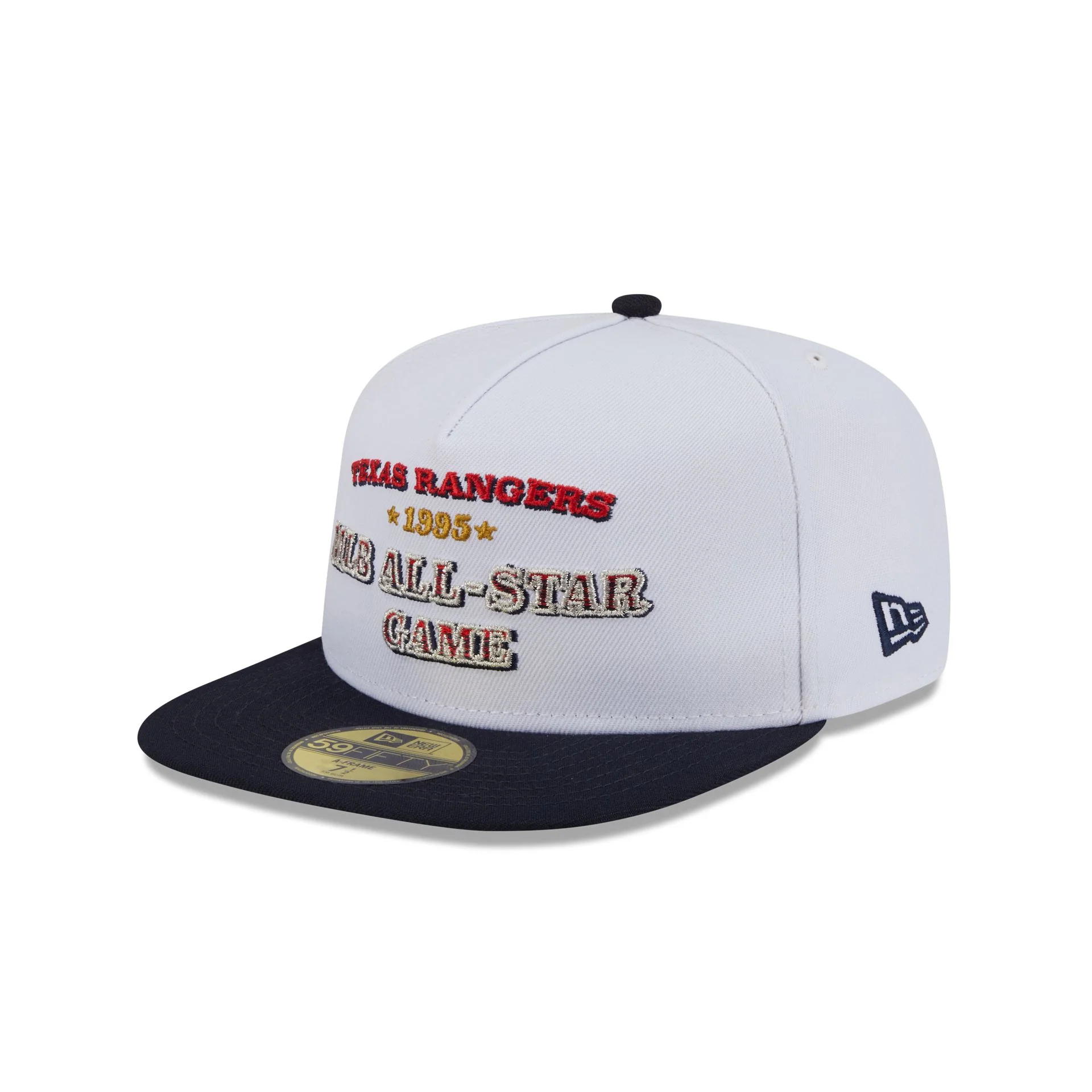Texas Rangers Summer Derby White 59FIFTY A-Frame Fitted Hat