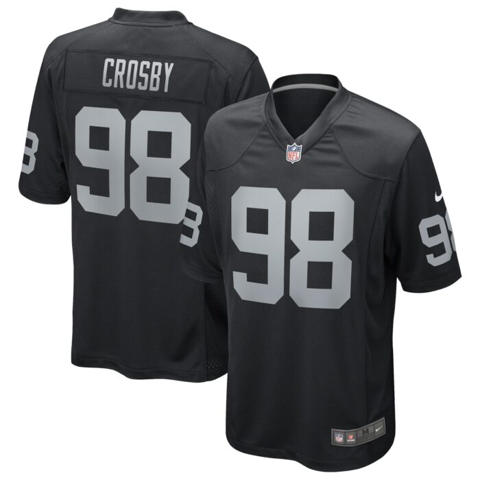 Men’s Las Vegas Raiders Maxx Crosby Nike Black Game Jersey