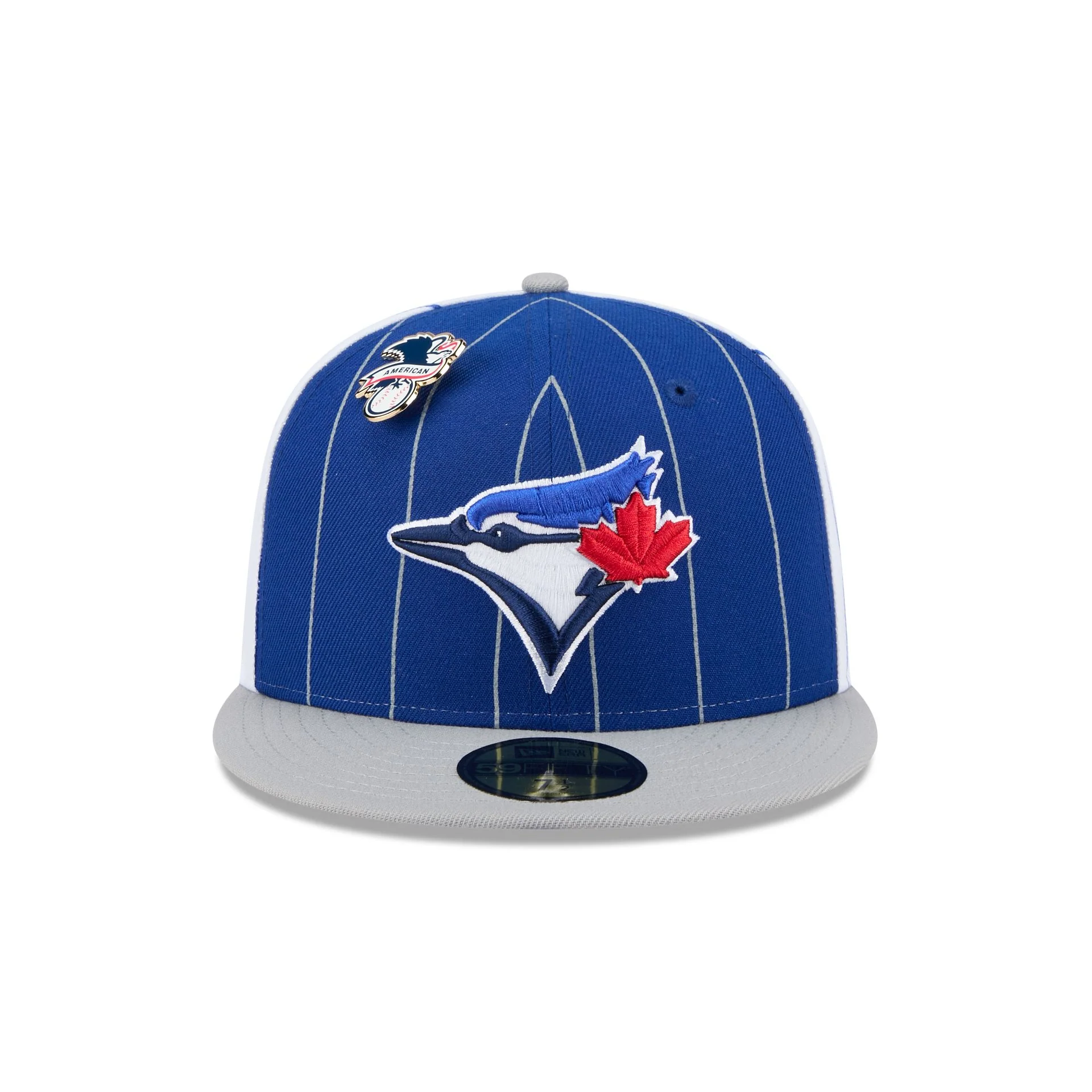 Toronto Blue Jays Pinstripe League Pin 59FIFTY Fitted Hat