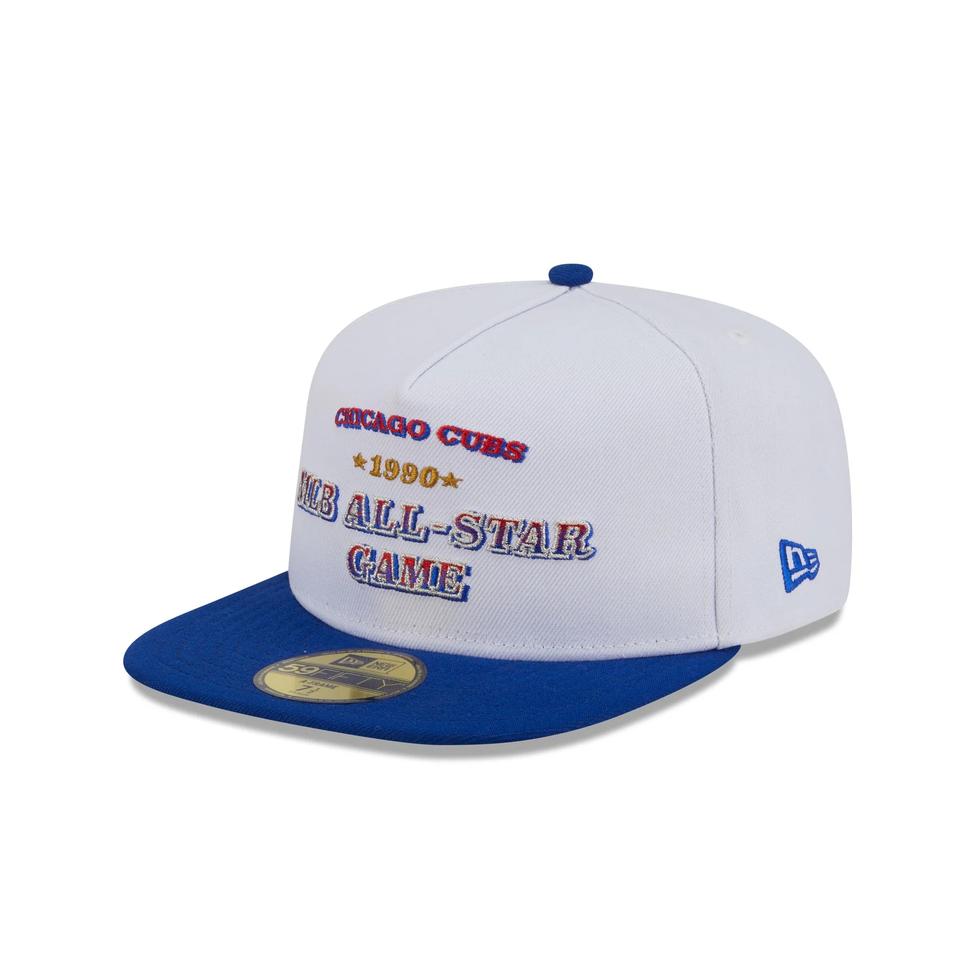 Chicago Cubs Summer Derby White 59FIFTY A-Frame Fitted Hat