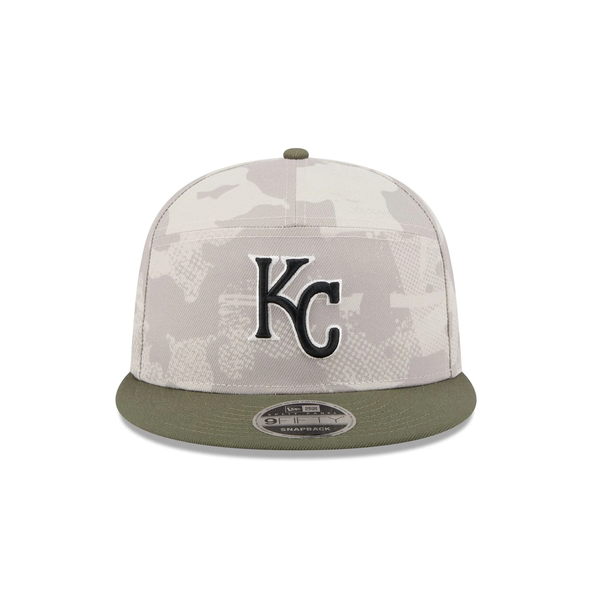 Kansas City Royals Armed Forces Day 2025 Split Panel 9FIFTY Snapback Hat