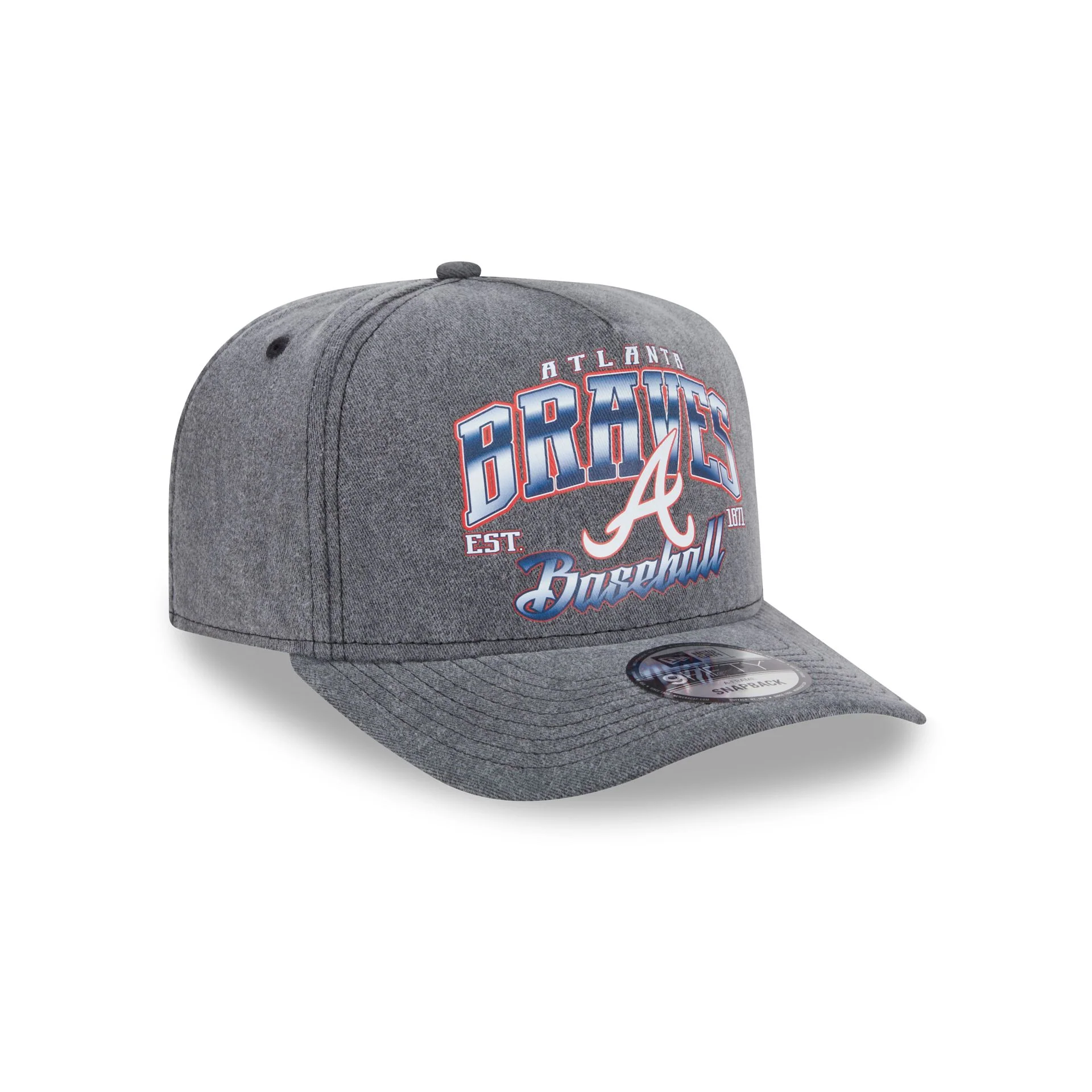 Atlanta Braves Washed 9FIFTY A-Frame Snapback Hat