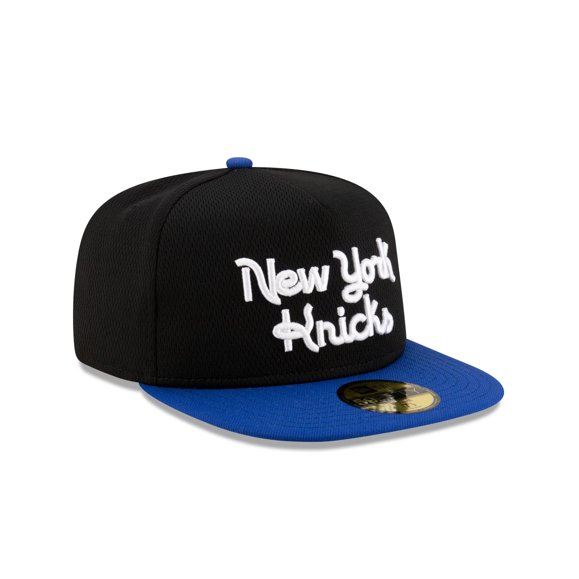 New York Knicks Dashmark Mesh 59FIFTY A-Frame Fitted Hat