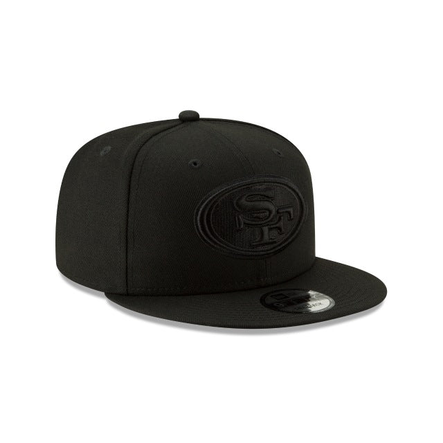 San Francisco 49ers Basic Black On Black 9FIFTY Snapback Hat