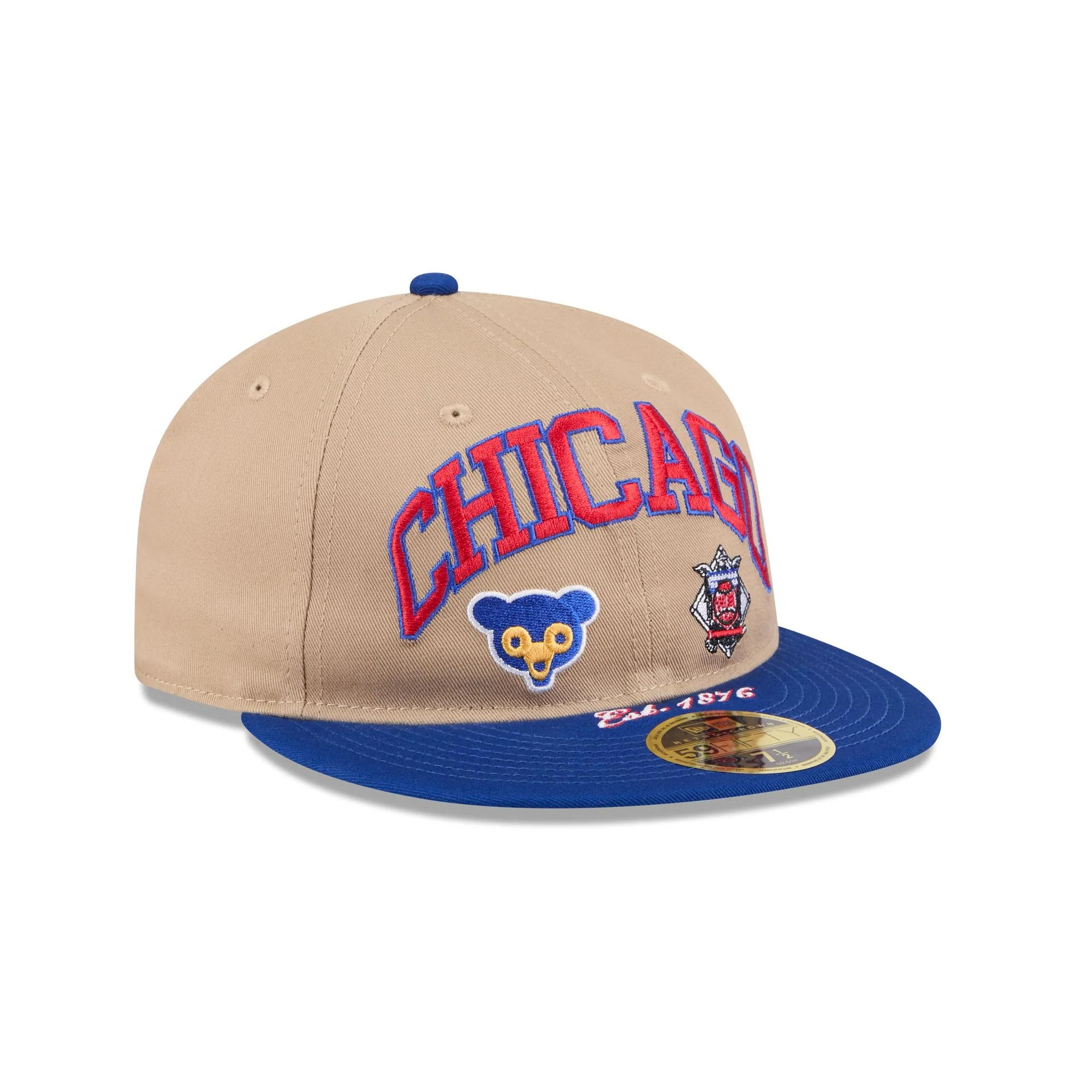 Chicago Cubs Camel Retro Crown 59FIFTY Fitted Hat