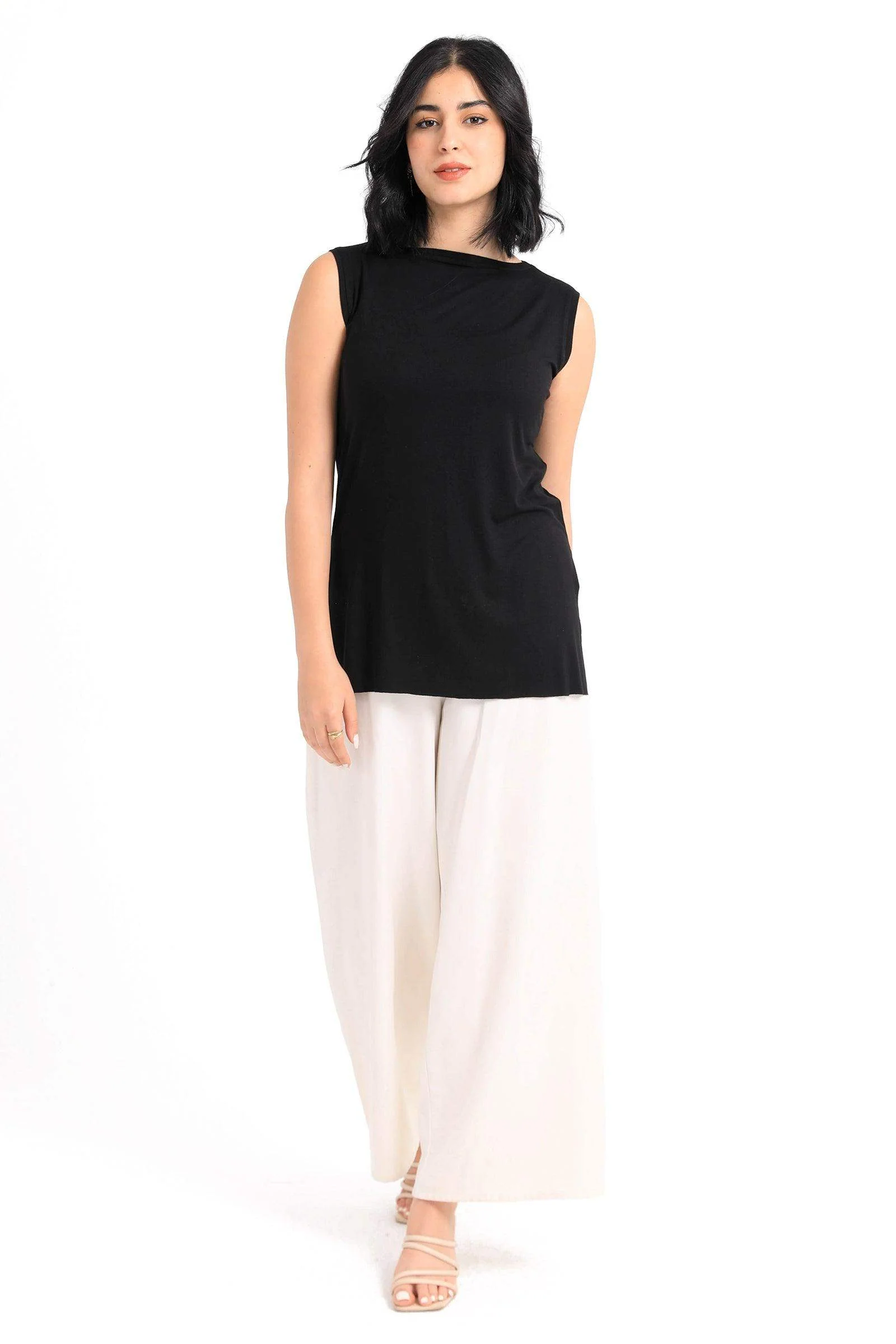 Viscose T-Shirt with Slits