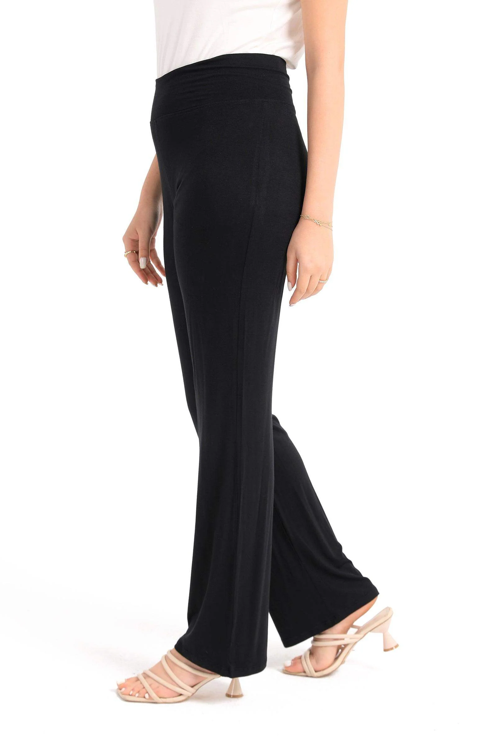 Black Straight Cut Pants