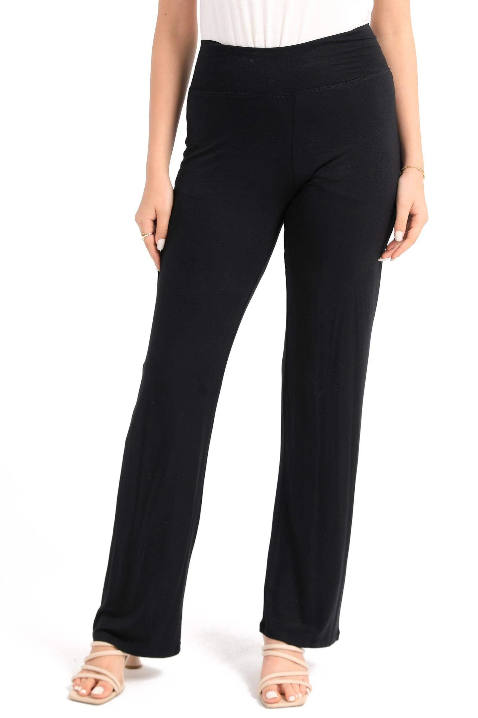 Black Straight Cut Pants