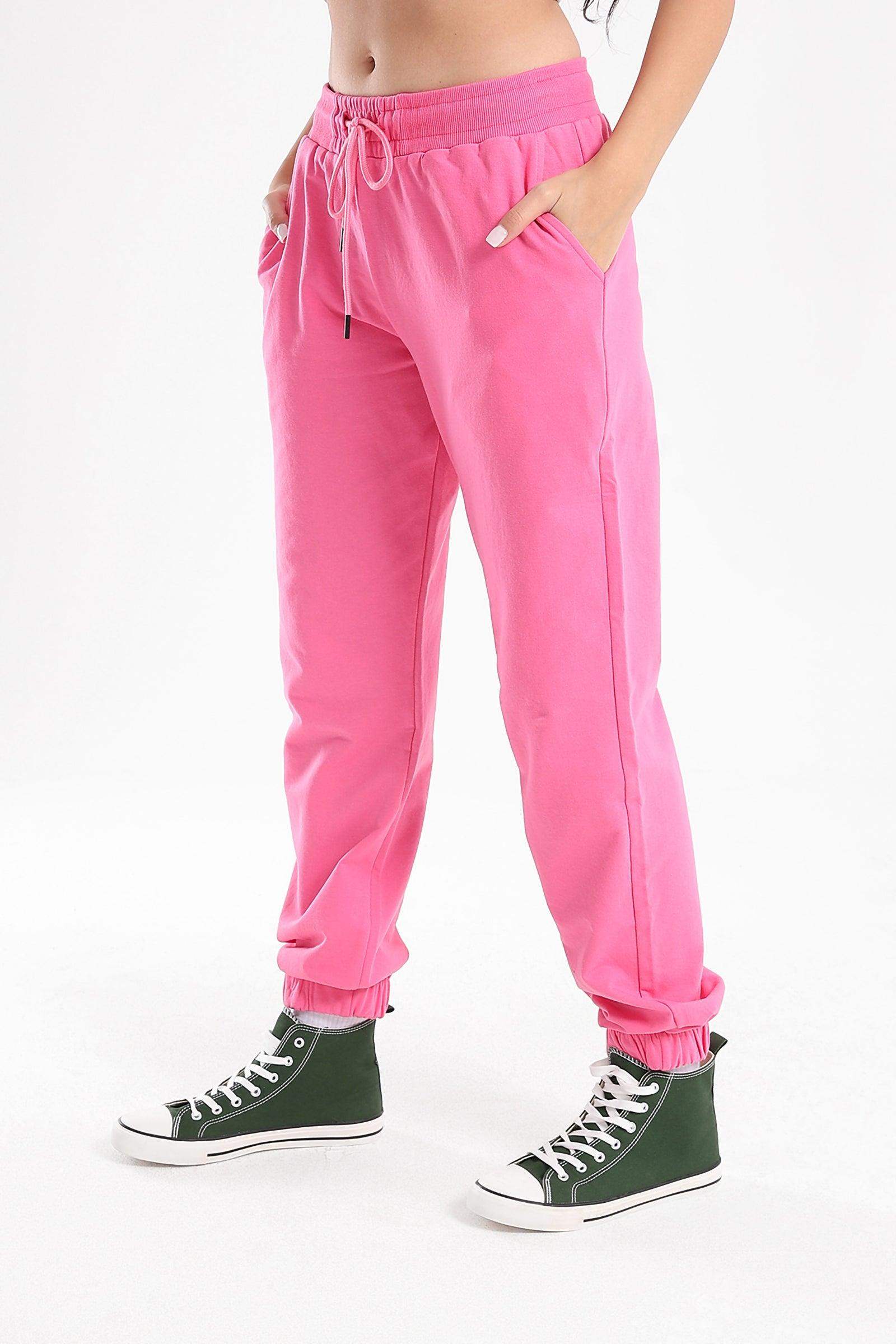 Fuchsia Cotton Lounge Joggers