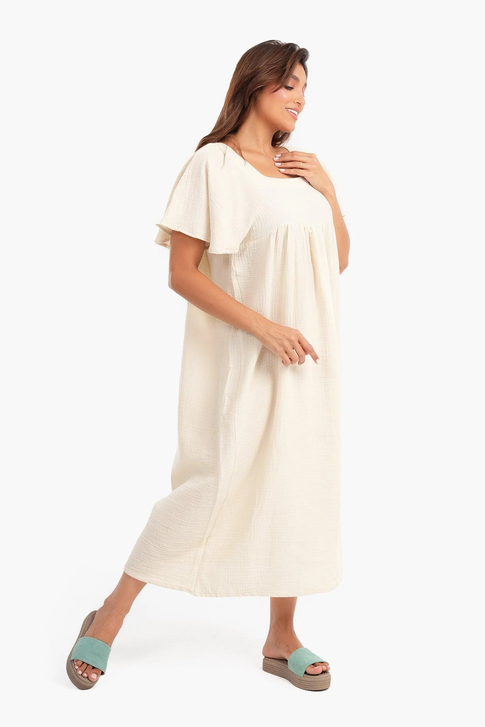 Viscose Square Neck Nightgown