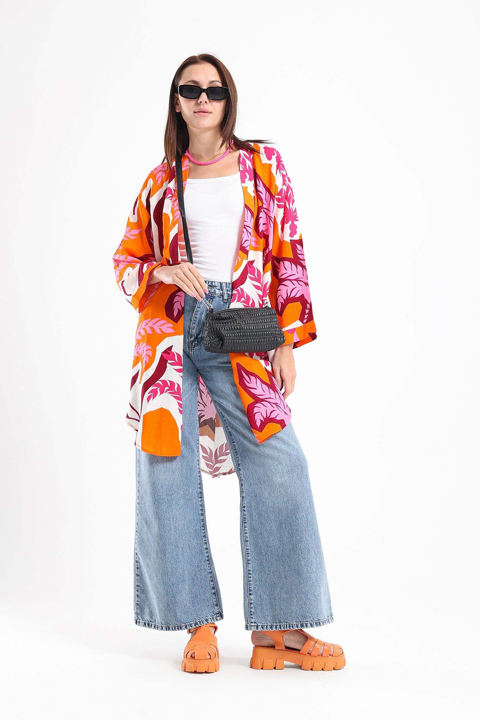 Summer Leafy Kimono