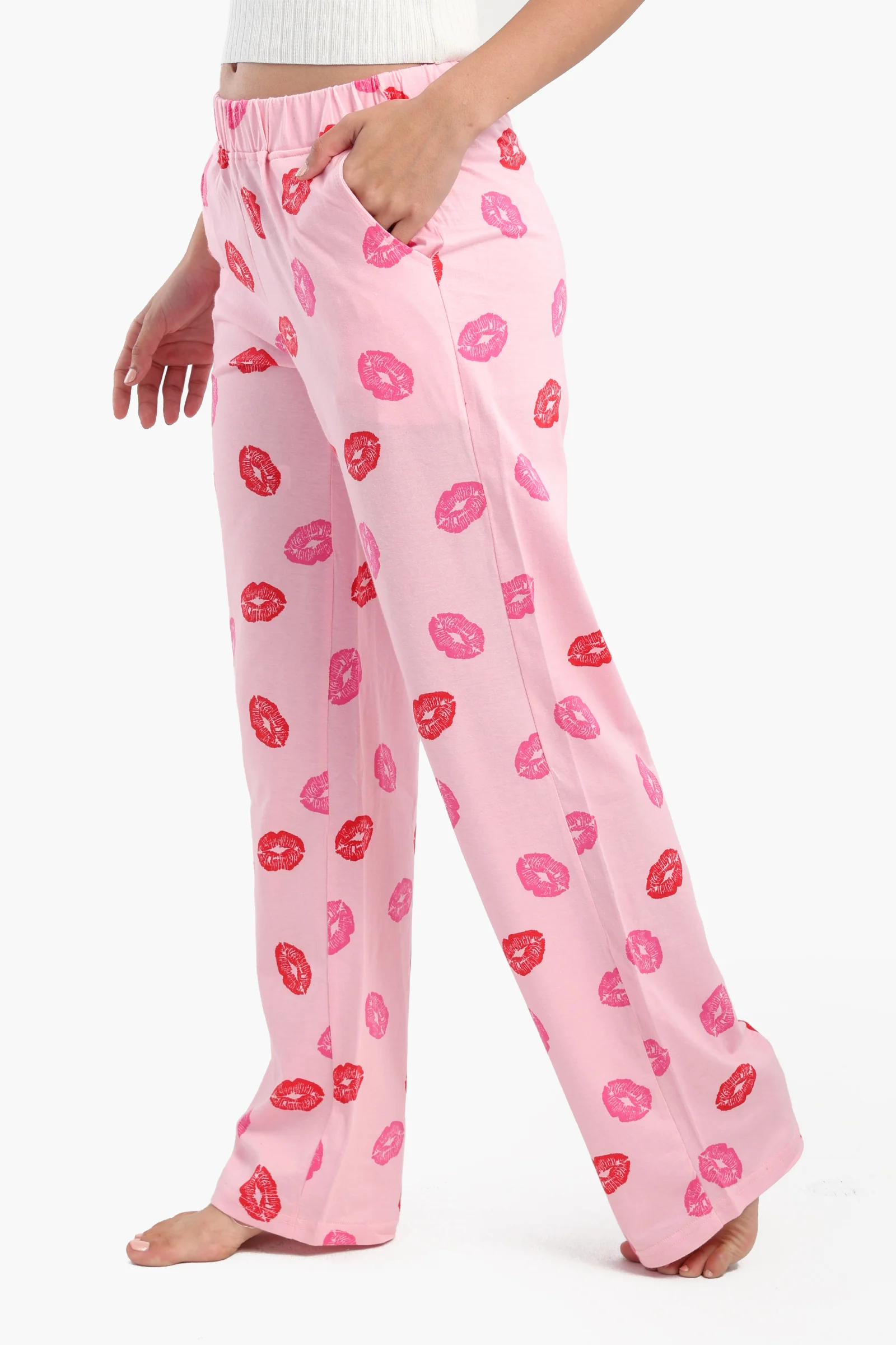 Printed Lips Pyjama Pants