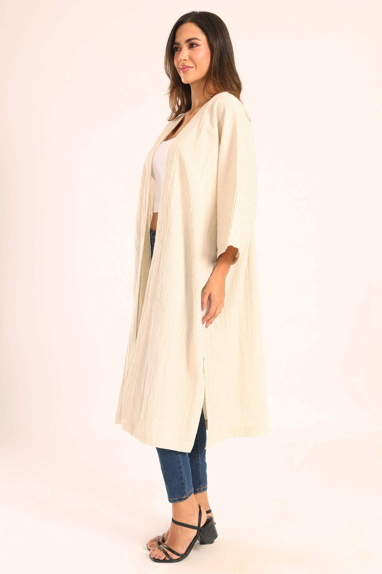 Textured Pattern Kimono